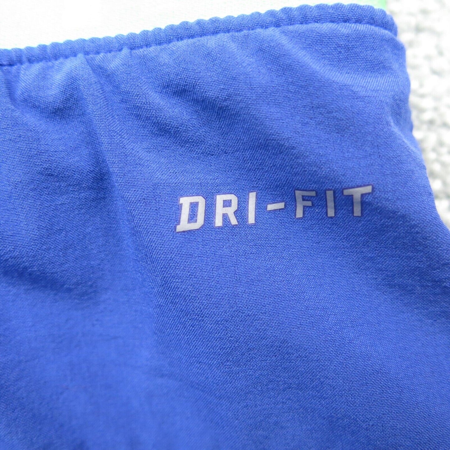 Nike Womens Dri Fit Athletic Shorts Stretch Waist Logo Navy Blue Size Medium