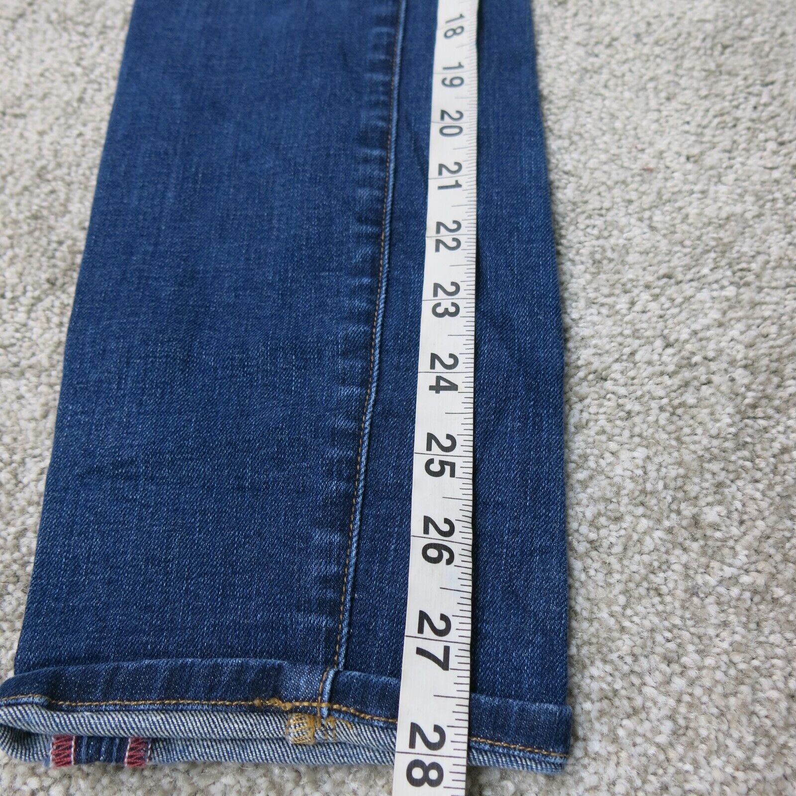 Lucky Brand Womens Ankle Jeans Skinny Leg Mid Rise Stretch Pockets Blue SZ  4/27