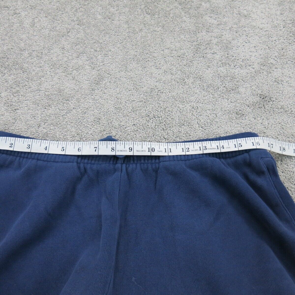 Ralph Lauren Women Straight Leg Pant Drawstring Waist 100% Cotton Blue Medium