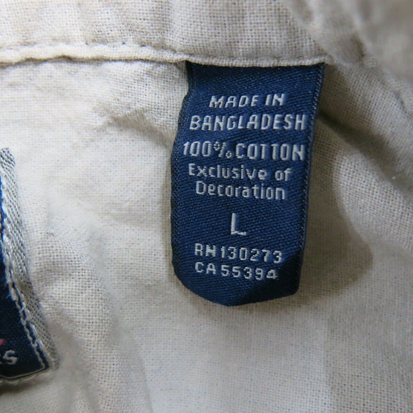 Wrangler Mens Button Up Shirt Plaid Long Sleeve 100% Cotton Brown White SZ Large