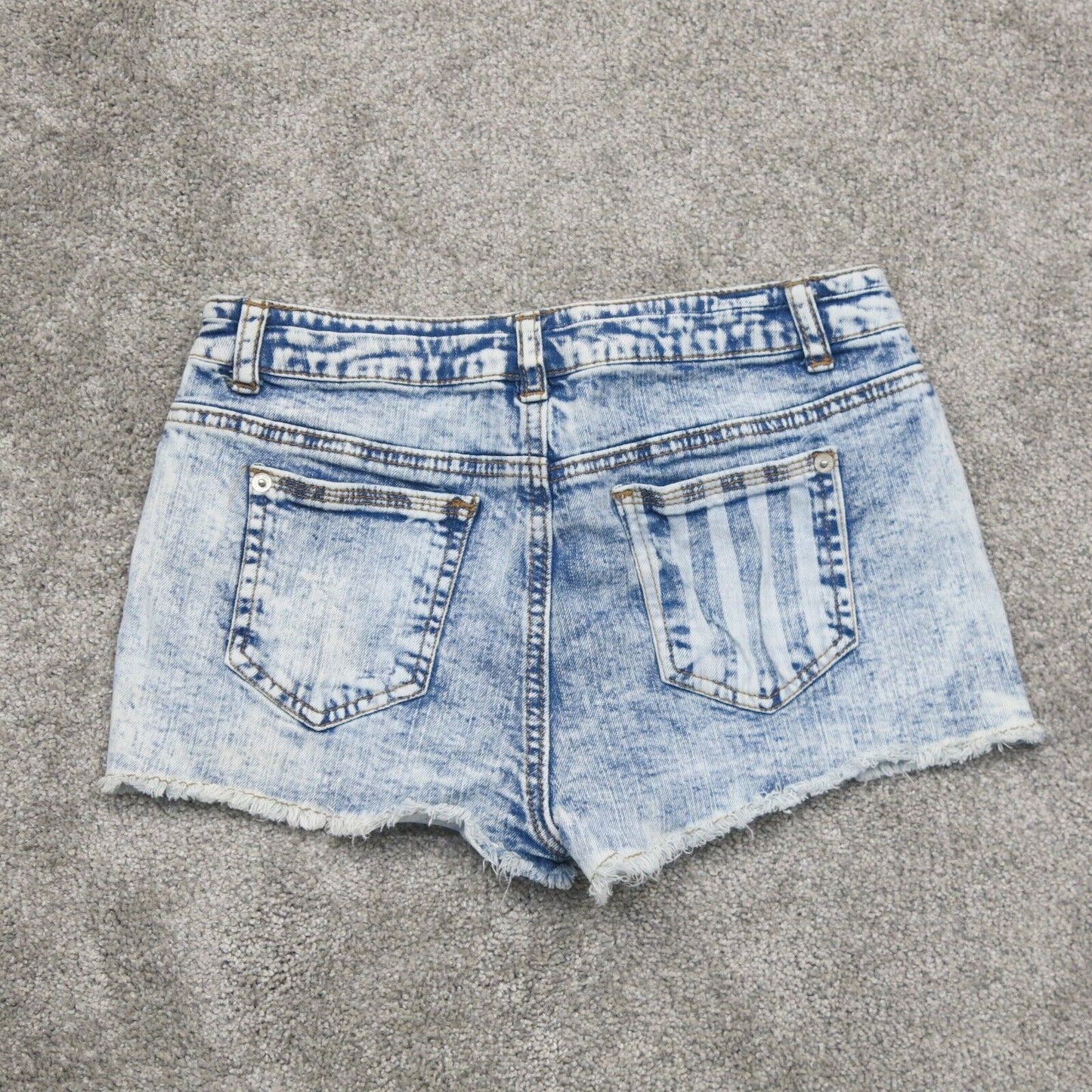 MOSSIMO Supply Women Cut-Off Jeans Shorts Denim High Rise TAILLE HAUTE Blue SZ 5