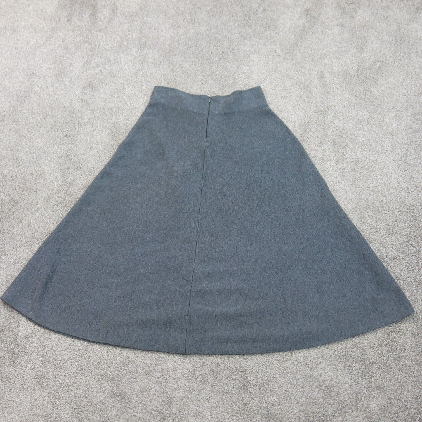 Catherine Women A-Line Mini Skirt Stretch Elastic Waist Charcoal Gray Size Small