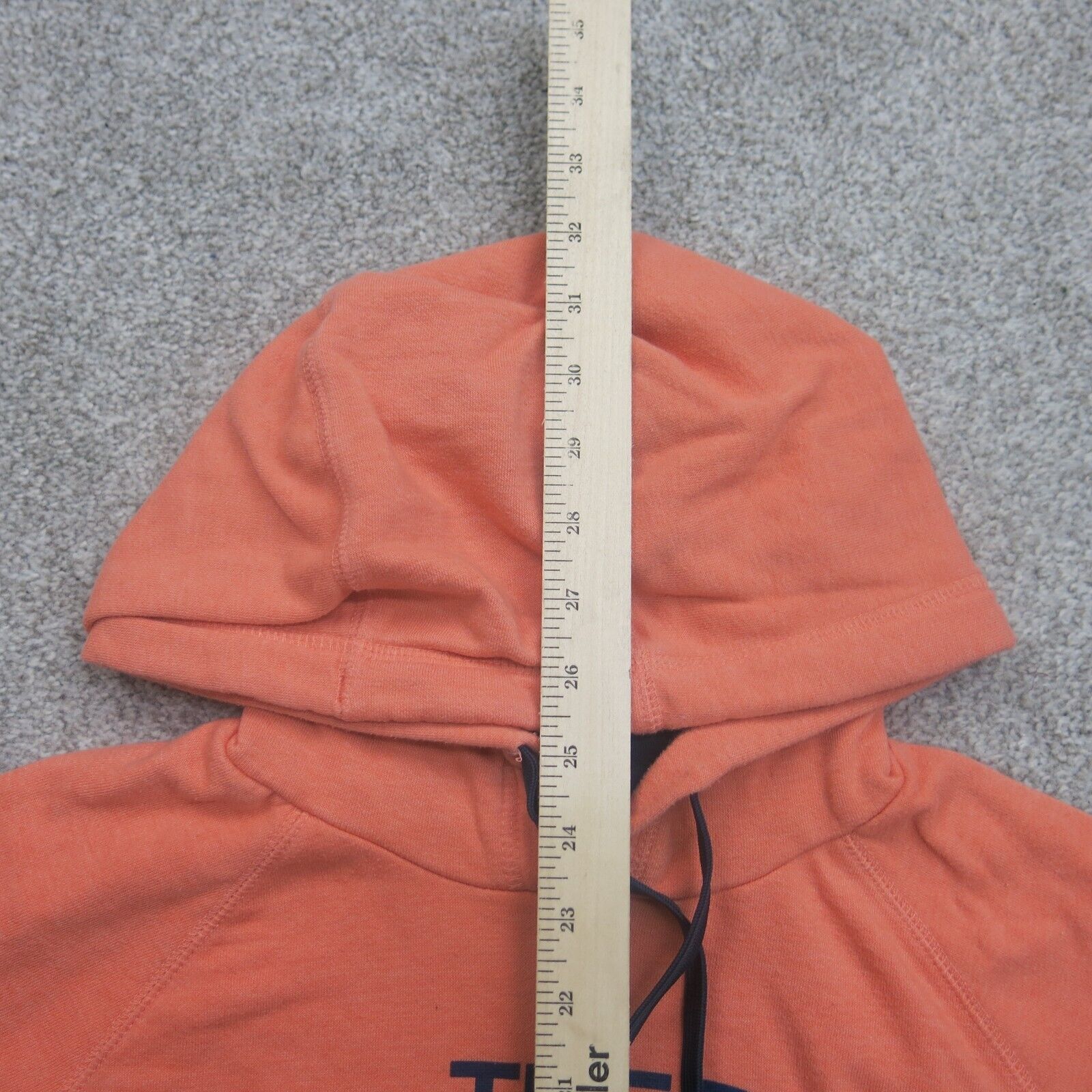 Peach north face hoodie hot sale