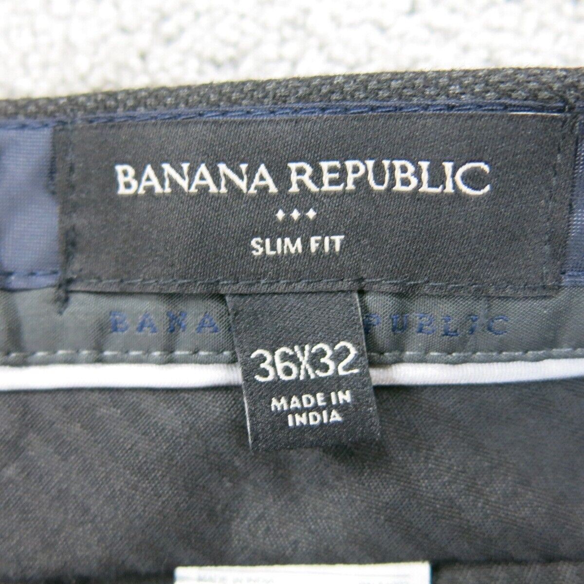Banana Republic Women Dress Pants Slim Fit Straight Leg High Rise Black SZ 36/32
