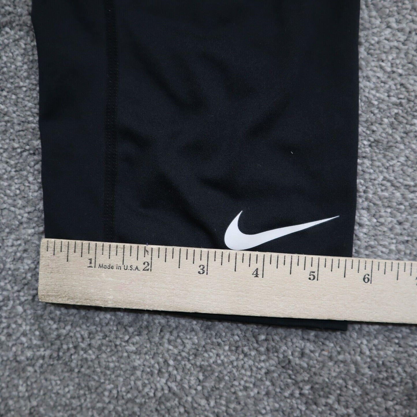 Nike Pro Womens Capri Lagging Pant Running Elastic Waist Black Size Medium