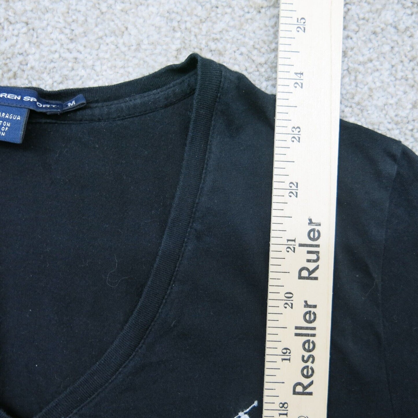 Polo Ralph Lauren Women Pullover Sweatshirt 100% Cotton Black Size Medium