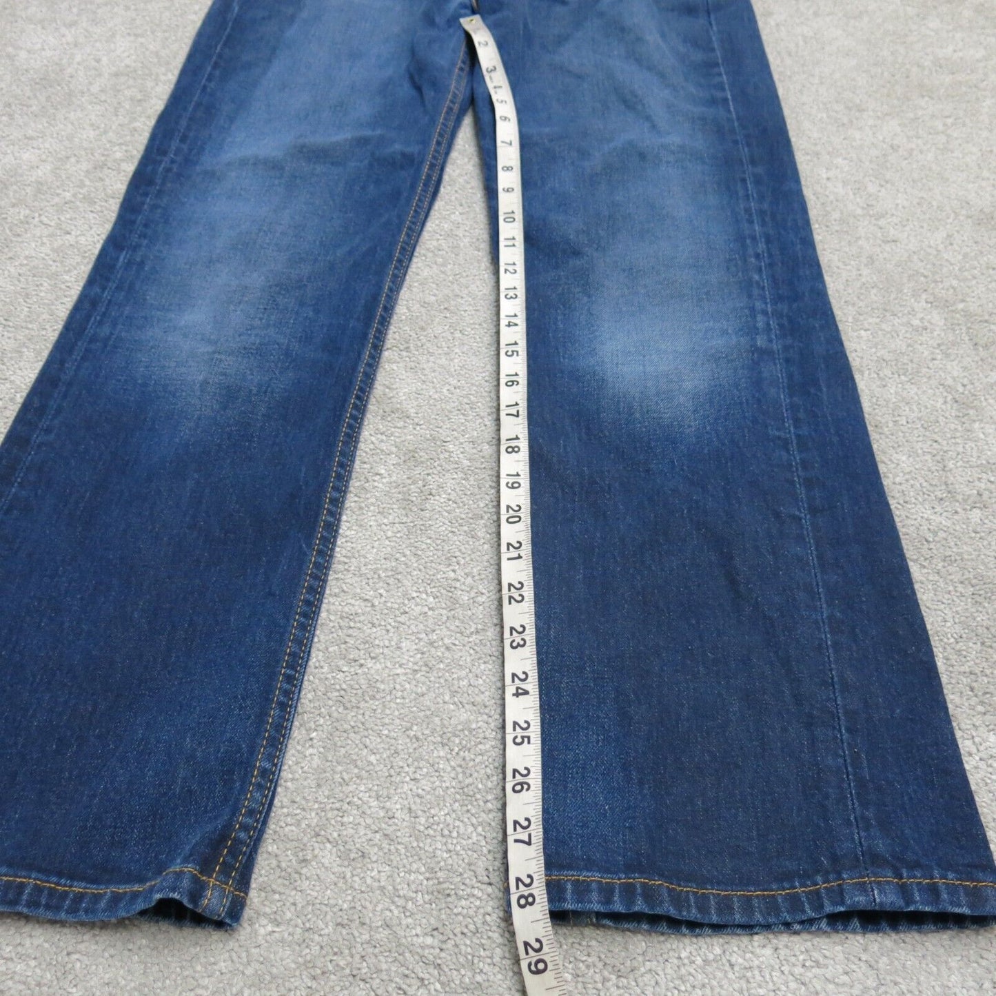 Levis 510 Mens Straight Leg Jeans Denim Stretch Low Rise Blue Size W33XL30