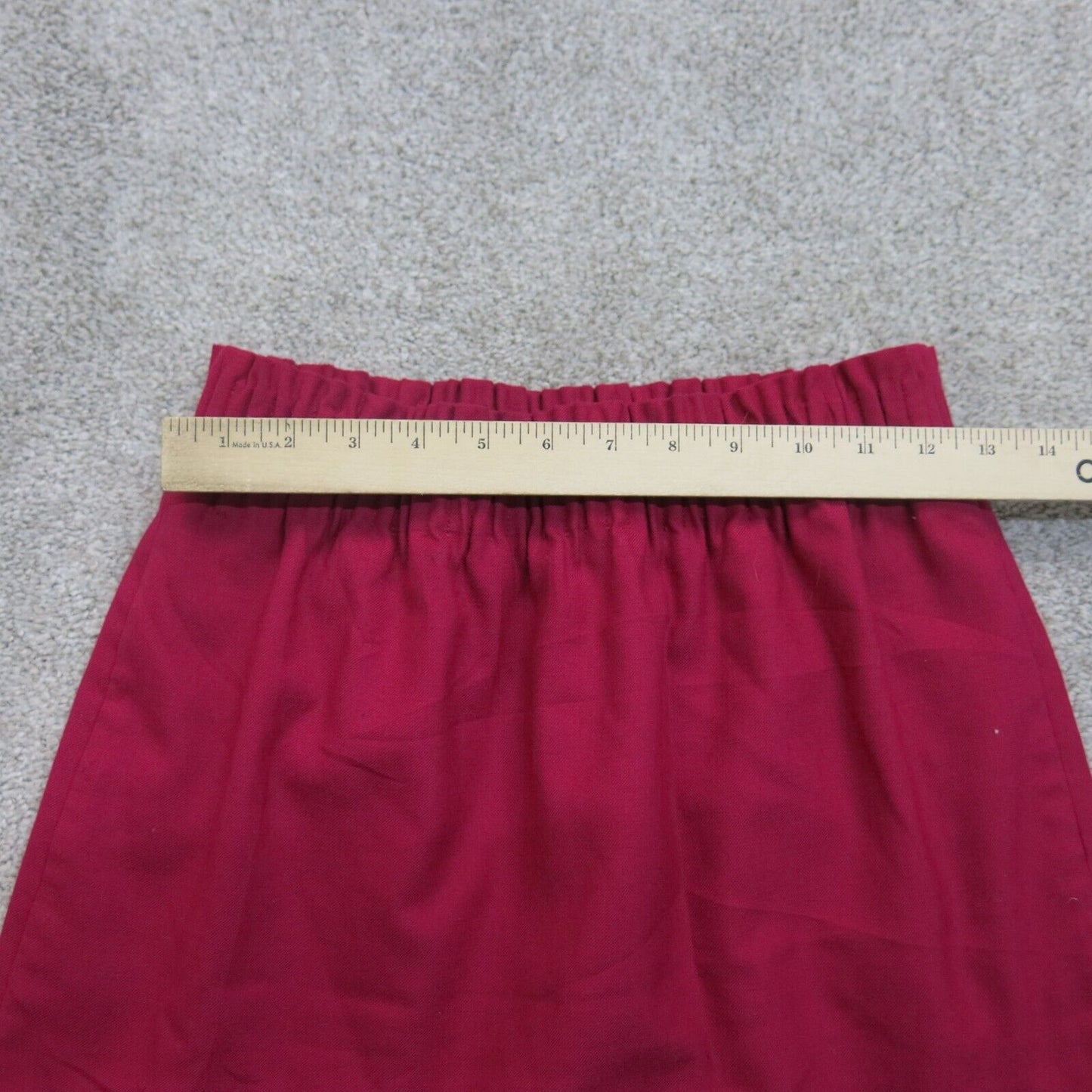 J.Crew Womens A Line Mini Skirts Stretch Elastic Waist Pull On Red Size 2