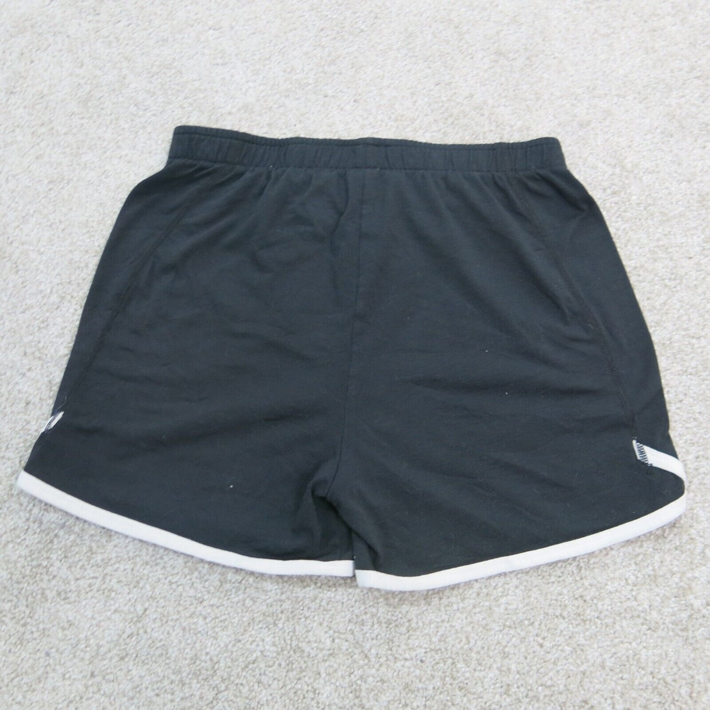 Under Armour Womens Athletic Running Shorts Mid Rise Elastic Waist Black Size M