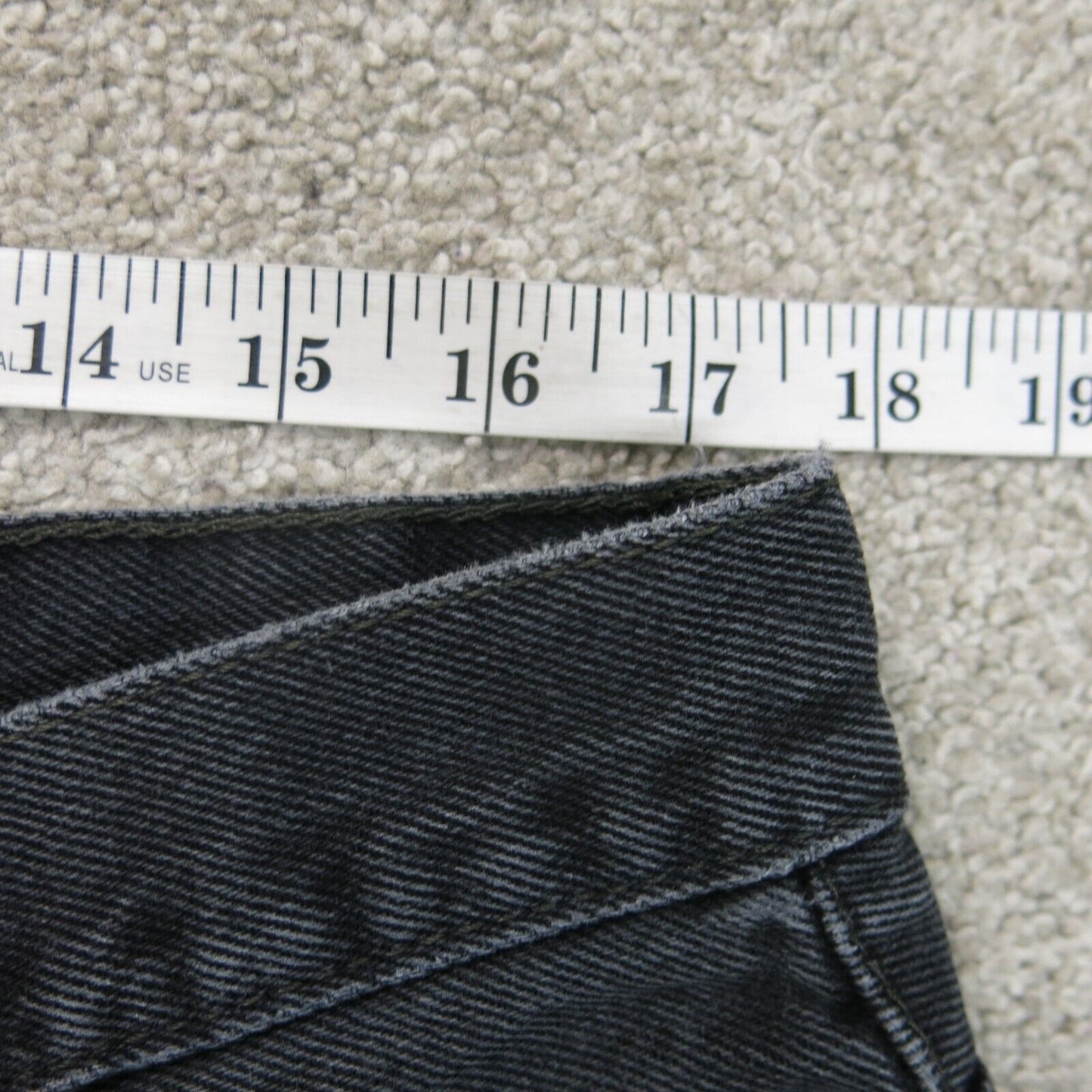 Levis Jeans Mens W40XL30 Black Denim Stretch Straight Leg Outdoor Workwear