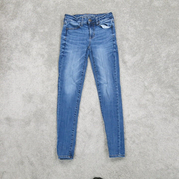American Eagle Jeans Size 0 Light Blue Super Stretch Jeans Womens sz 0