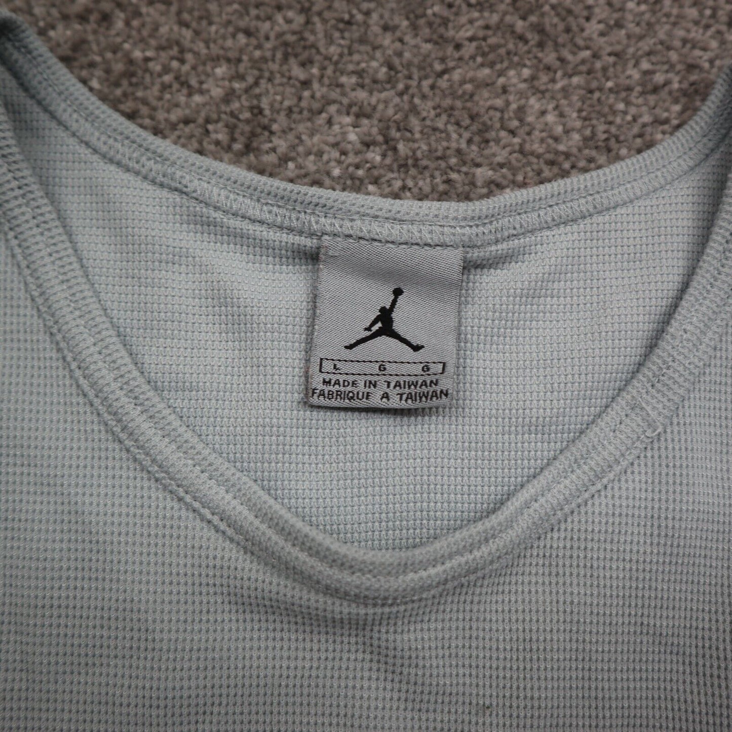 Jordan Womens Athletics Basketball Tank Top Sleeveless Gray Large Sports Logo
