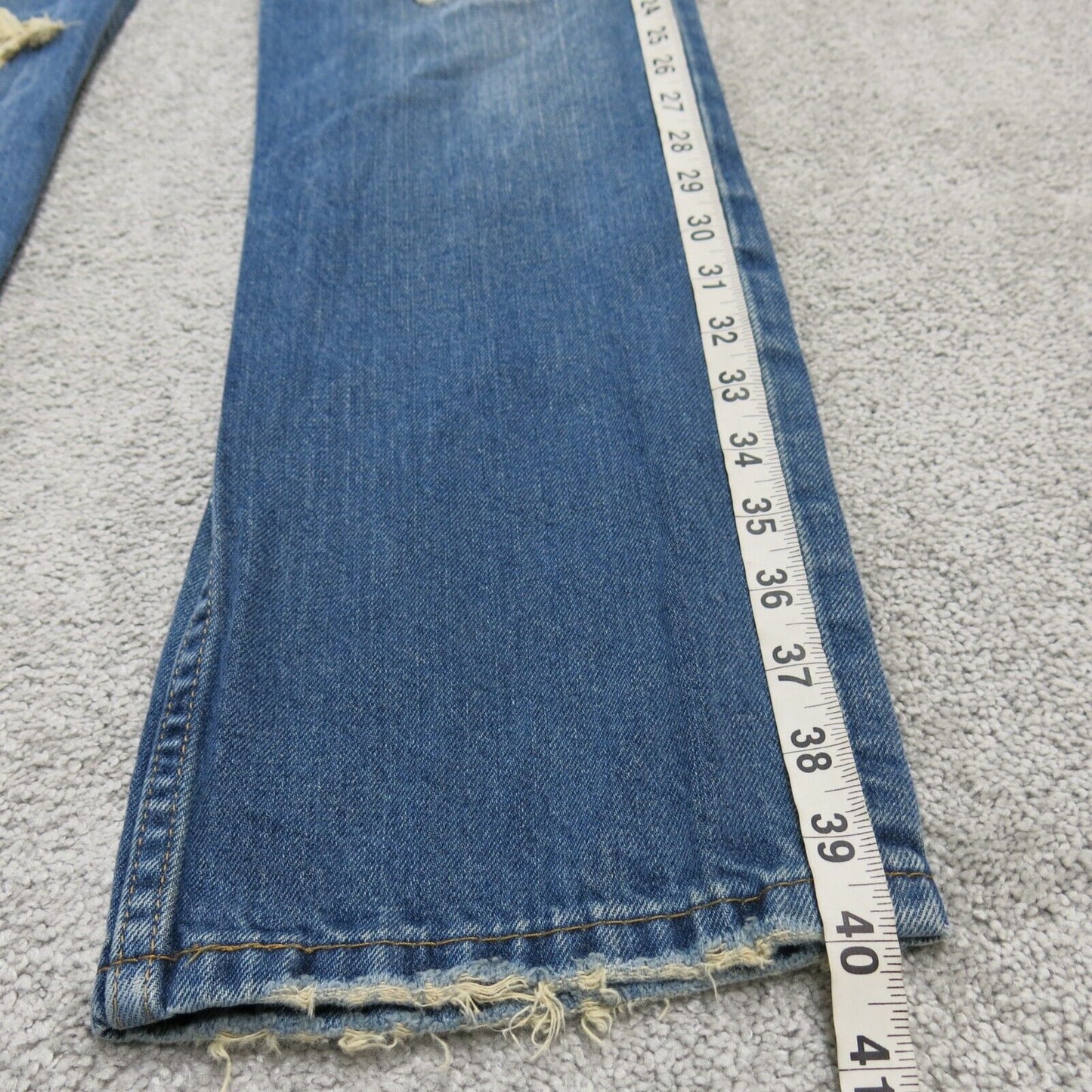 Levis 511 Mens Straight Leg Jeans Denim Distressed Mid Rise Blue Size W36xL30