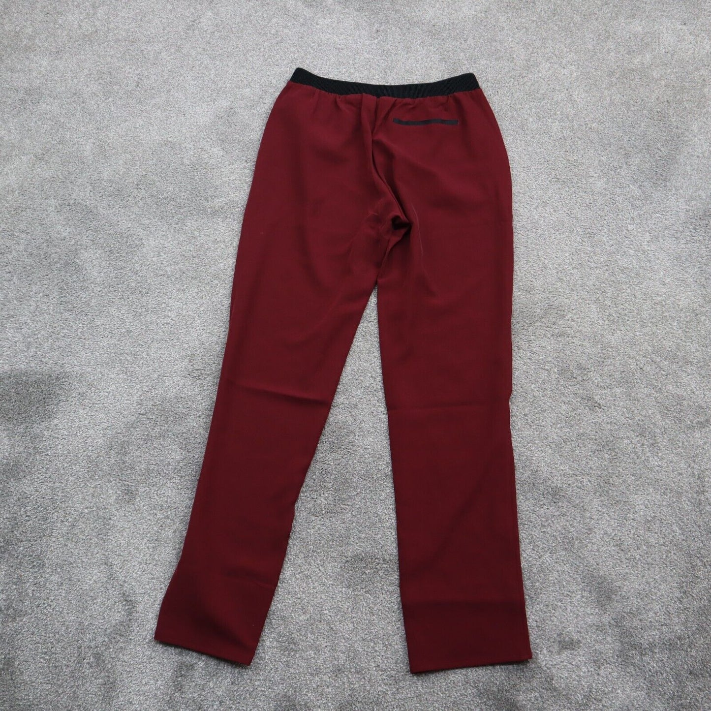 NWT Forever 21 Womens Ankle Skinny Pant Stretch Waist Pockets Maroon Size Medium