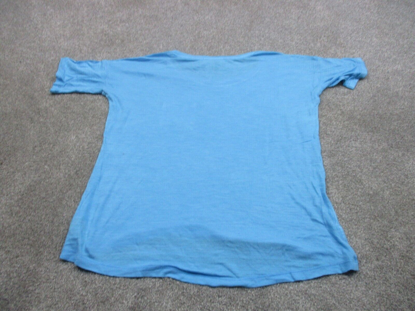 Ralph Lauren Ralph Shirt Top Mens Medium Blue Solid Active Shirt Short Sleeve