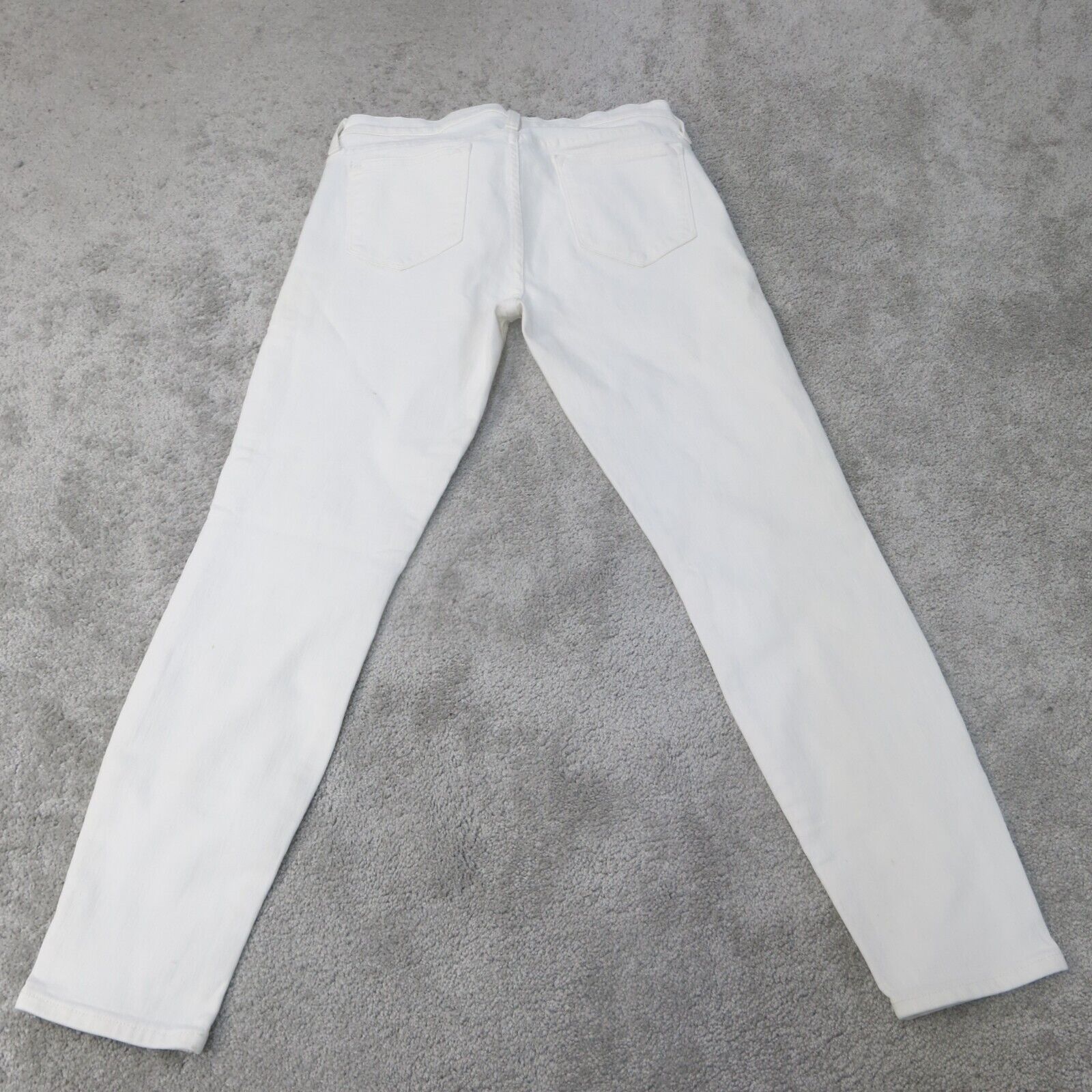 J Crew Women's Mid Rise Super Skinny Ankle Length Toothpick Jean White Size offers 27