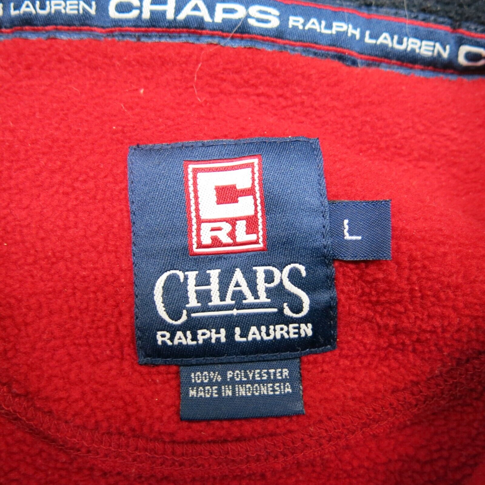CHAPS Ralph Lauren Lサイズ⭐︎ Vintage Chaps Ralph Lauren Y2K Big Logo Rare Sweatshirt Sz L