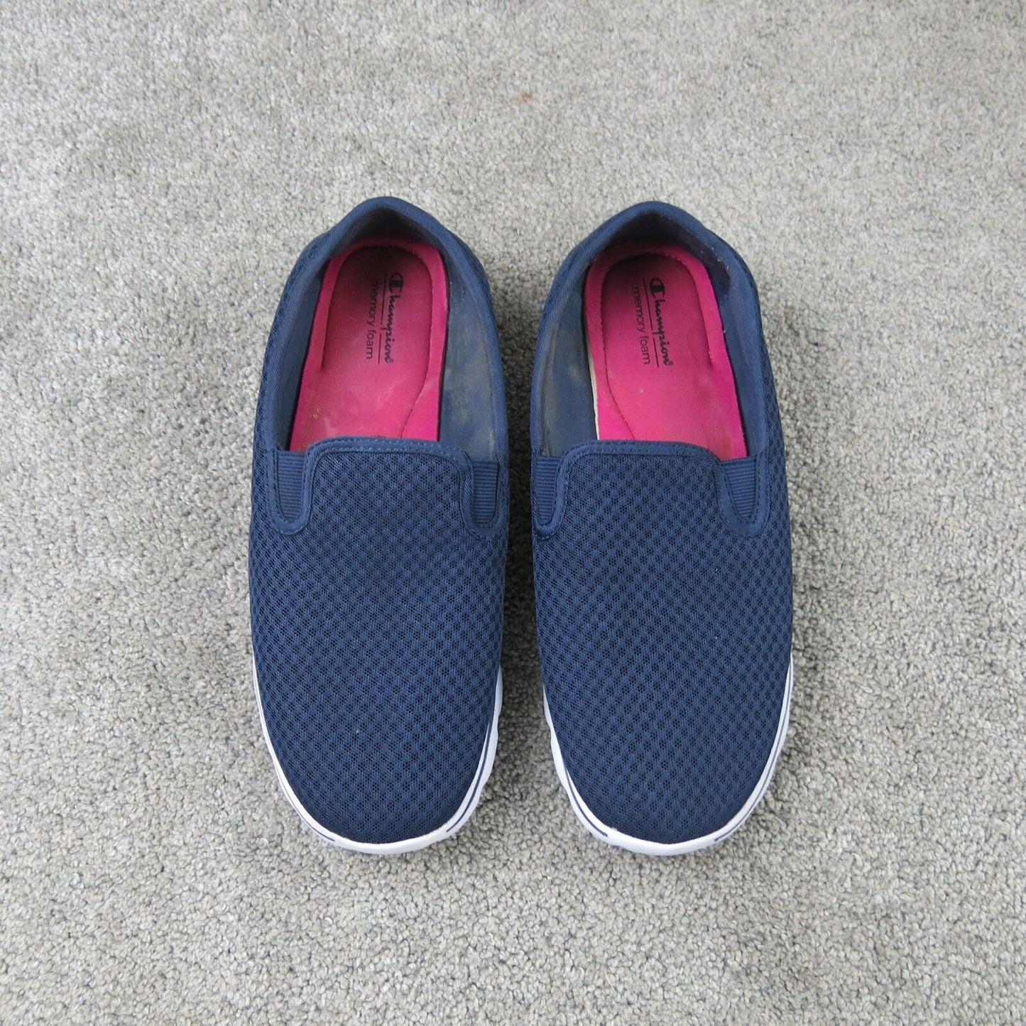 Champion Womens Slip On Shoes Blue Athletics Memory Foam Comfort Size US 12