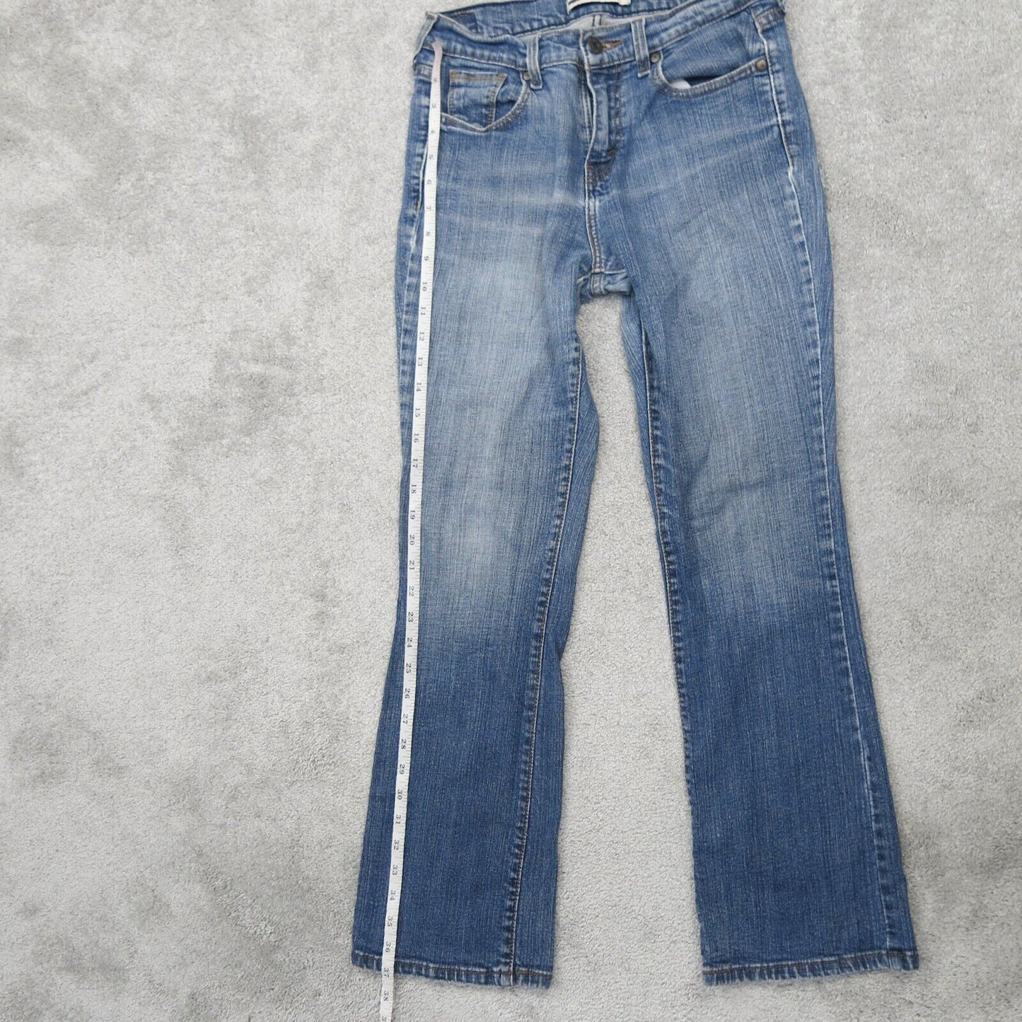 Levis 515 Womens Bootcut Jeans Denim Stretch Mid Rise Cotton Blue Size W28 X L30