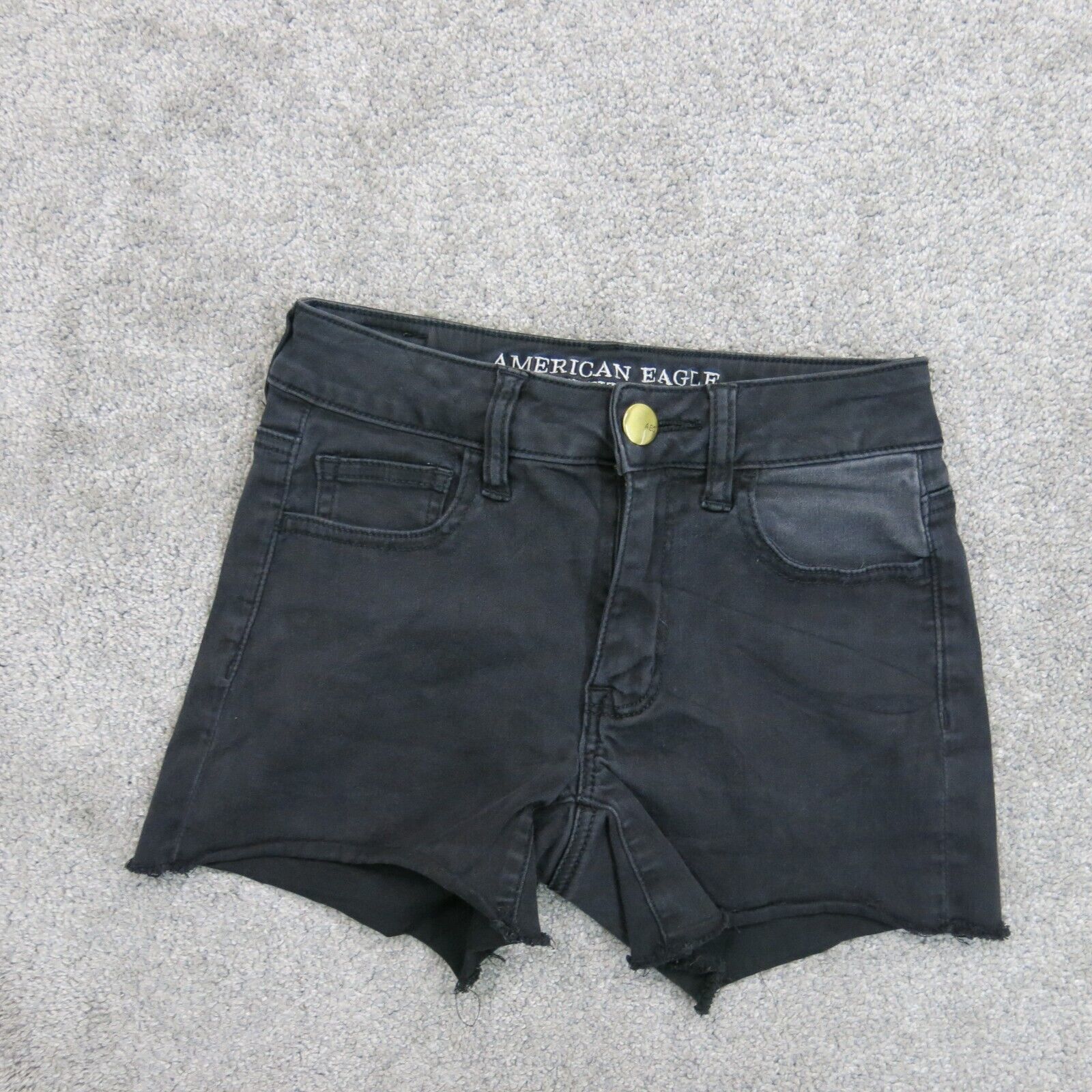 American eagle black jean shorts online