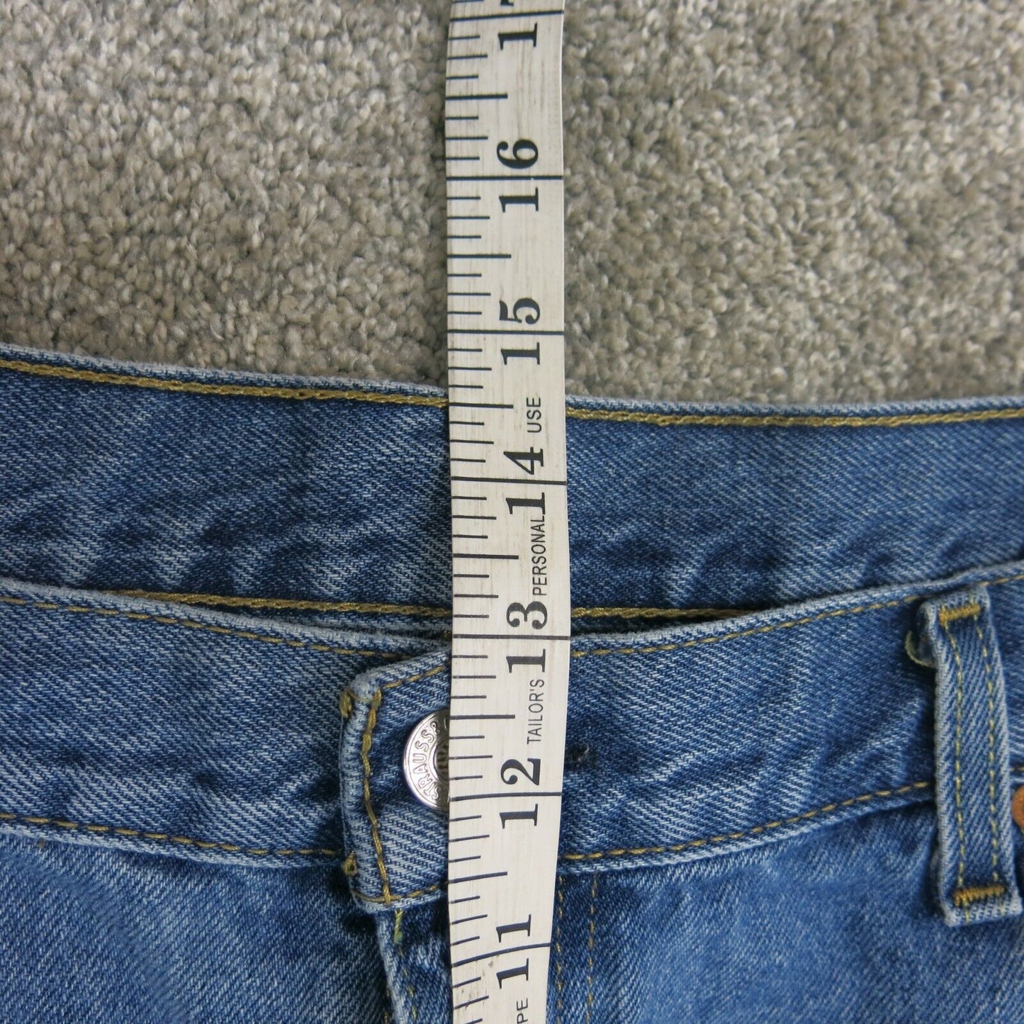Levis Strauss & CO Mens Capri Jeans Pant High Rise 5-Pockets Blue W44XL32