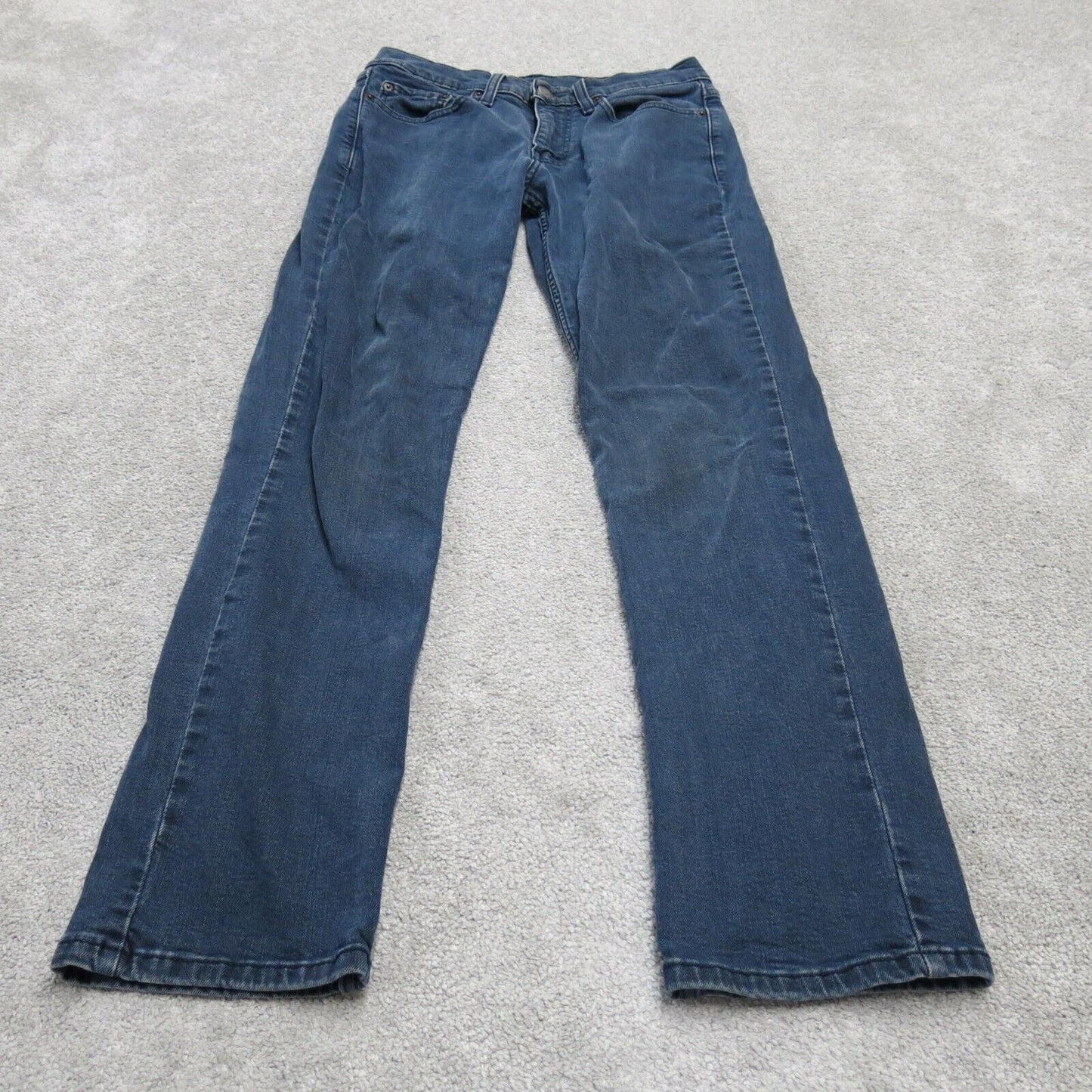 Levis 514 Mens Slim Straight Leg Jeans Low Rise Flat Front Blue Size W29xL32