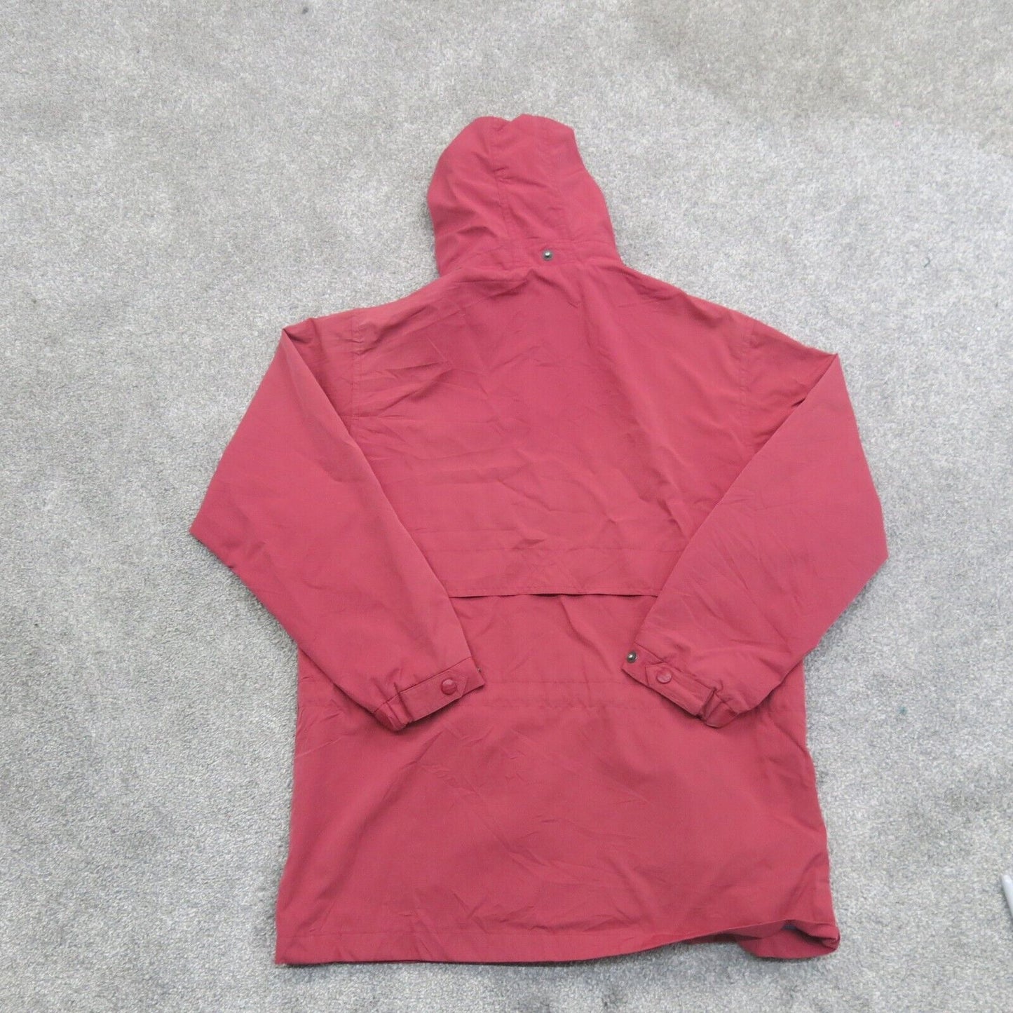 L.L. Bean Womens Hooded Jacket Full Zip Up Long Sleeves Pockets Hot Pink Size S