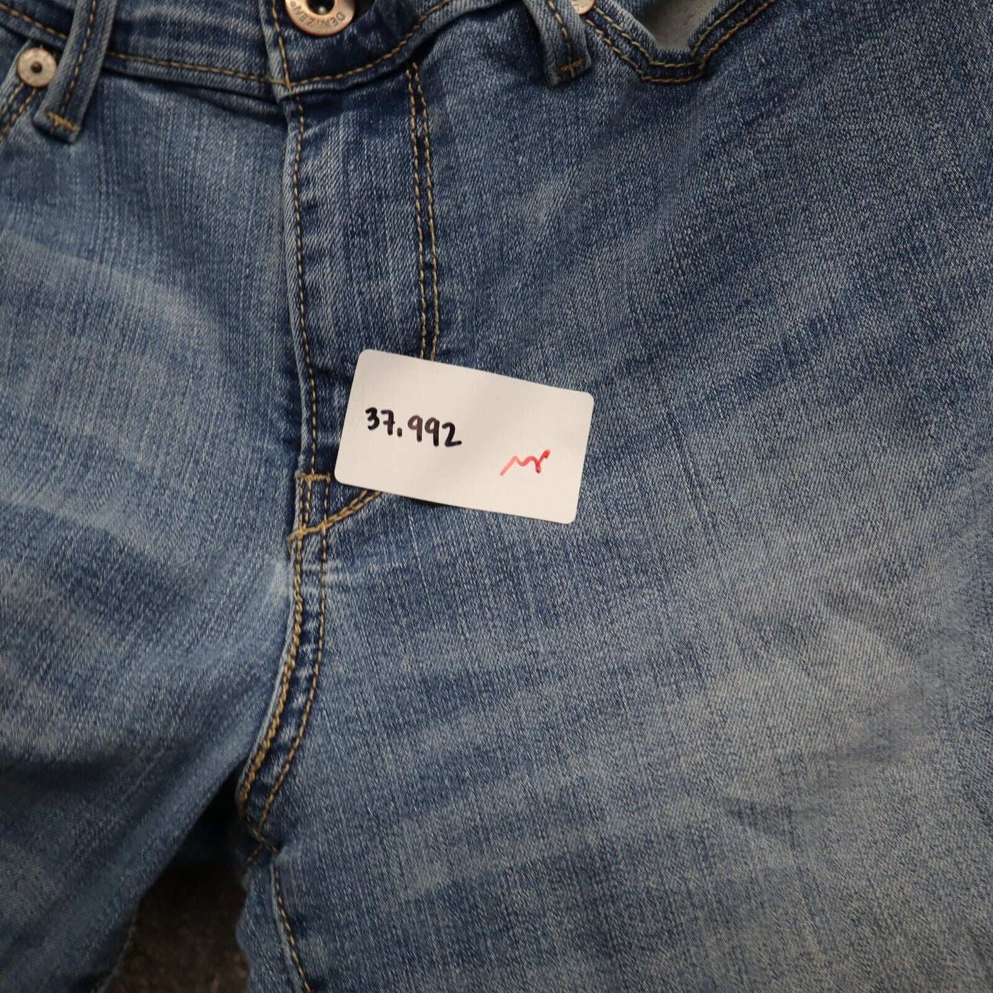 Levi Strauss Mens Denizen Curvy Boot Cut Denim Jeans Mid Rise Blue Size 8M