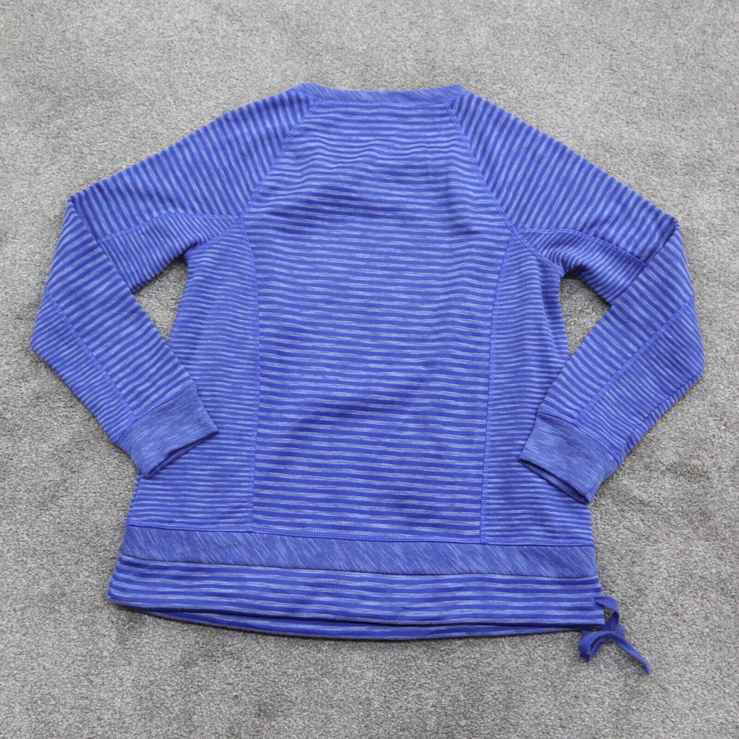 Talbots Womens Striped Pullover Sweatshirt Top Long Sleeve Round Neck Blue Sz P