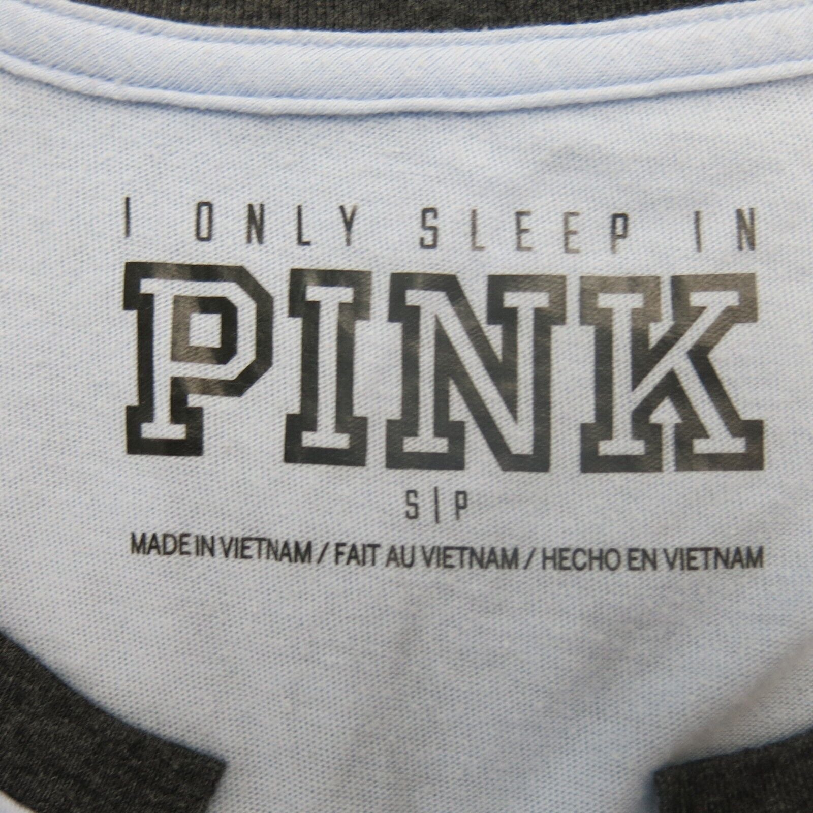 Pink Victoria Secret Womens Sleepwear Graphics T Shirt Short