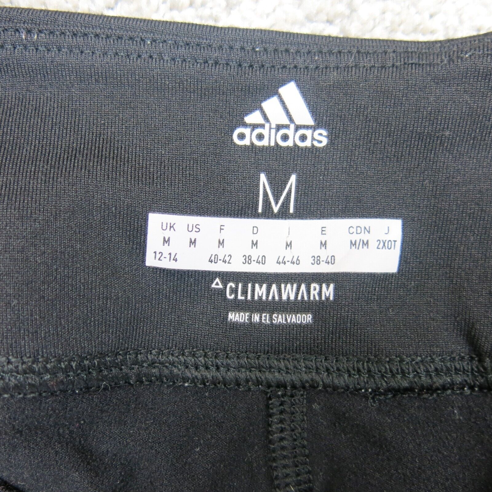 Adidas Womens Leggings Pants Clamawarm Running Jogging Black Size Medi –  Goodfair