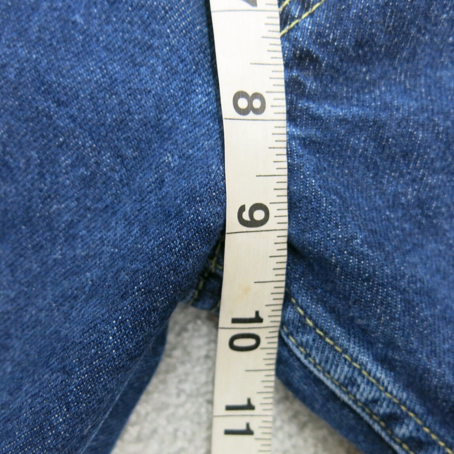 Tommy Hilfiger Womens Straight Leg Jeans Denim Stretch Mid Rise Pocket Blue SZ 5