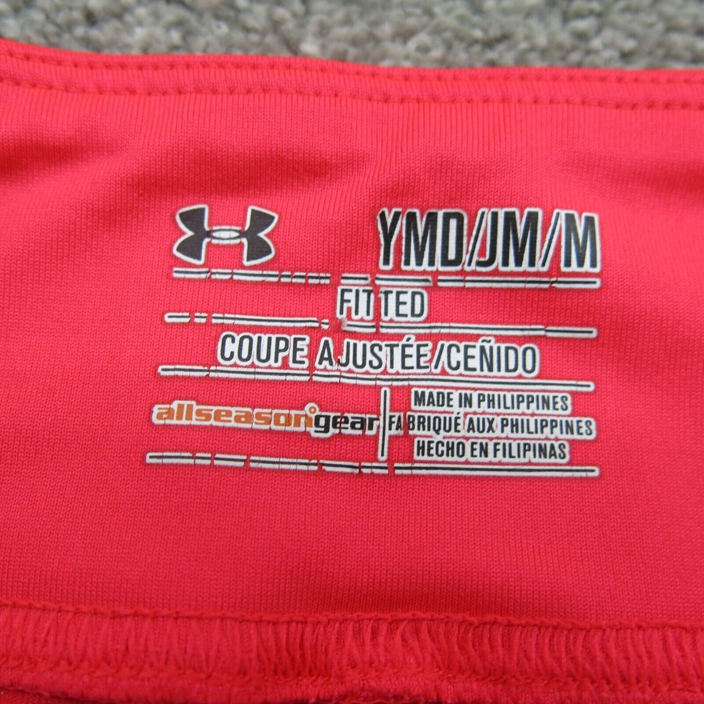 Under Armour Shorts Youth Size Medium Pink Solid Allseasongear Athletic Fitted