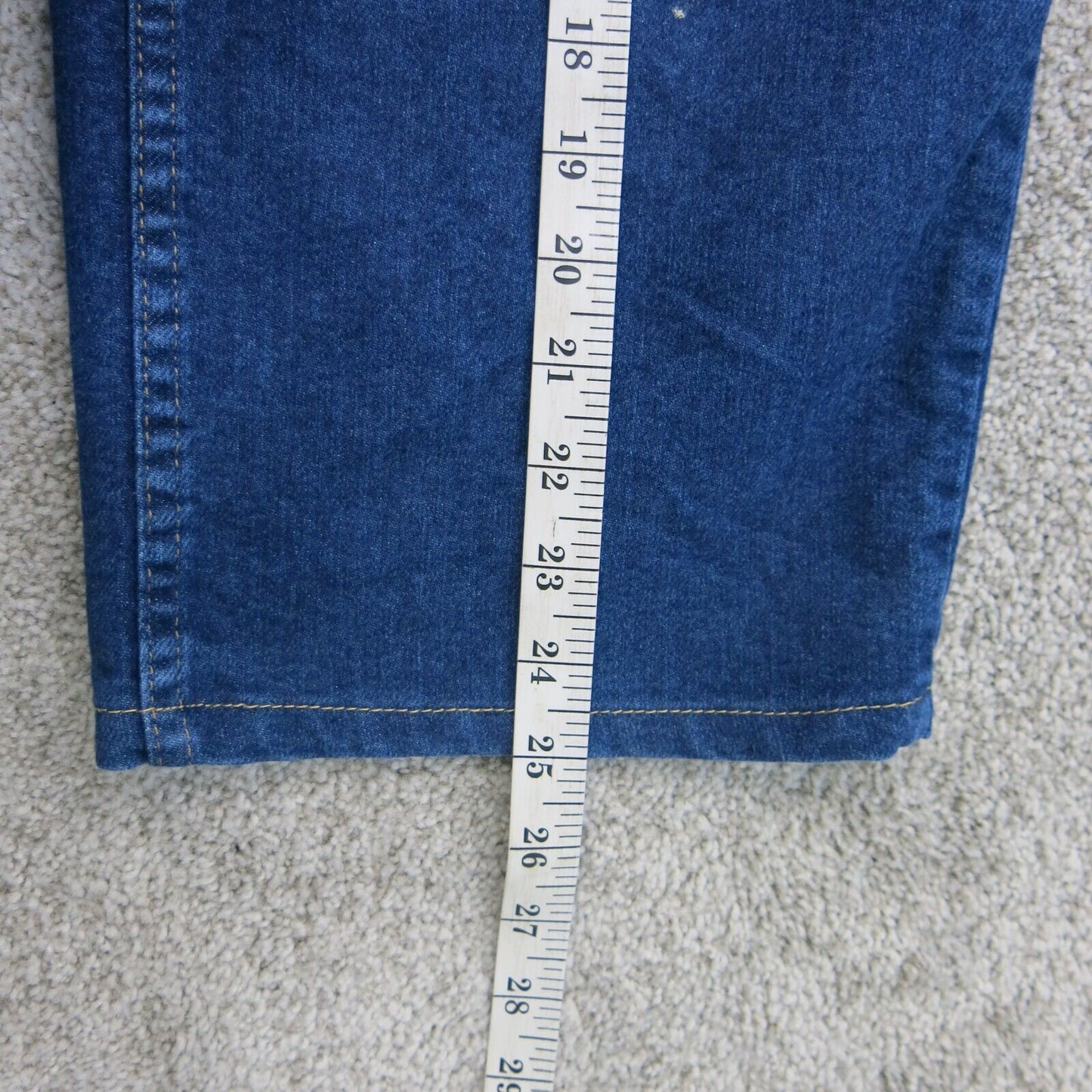 Wrangler Mens Regular Fit Straight Leg Denim Jeans Mid Rise Blue Size W40XL29