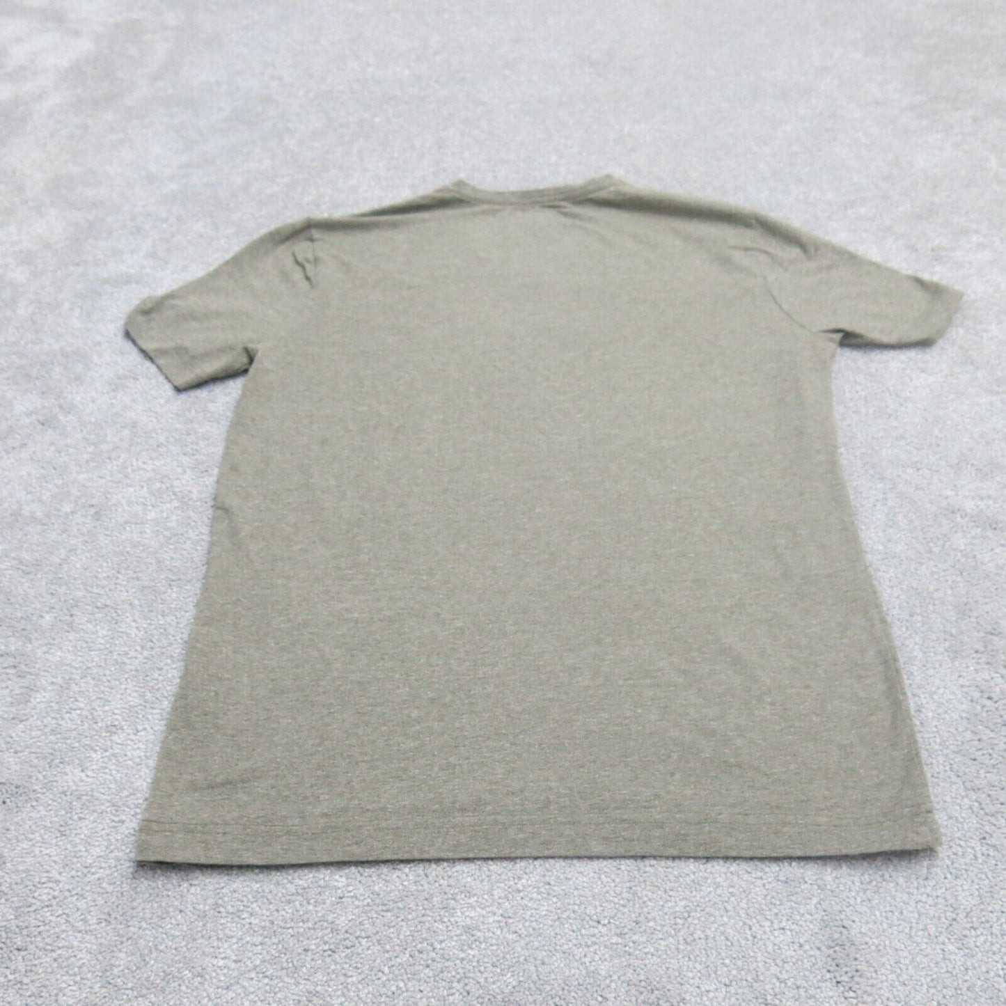 H&M Womens Slim Fit Casual V Neck T Shirt Short Sleeves Olive Green Size Medium
