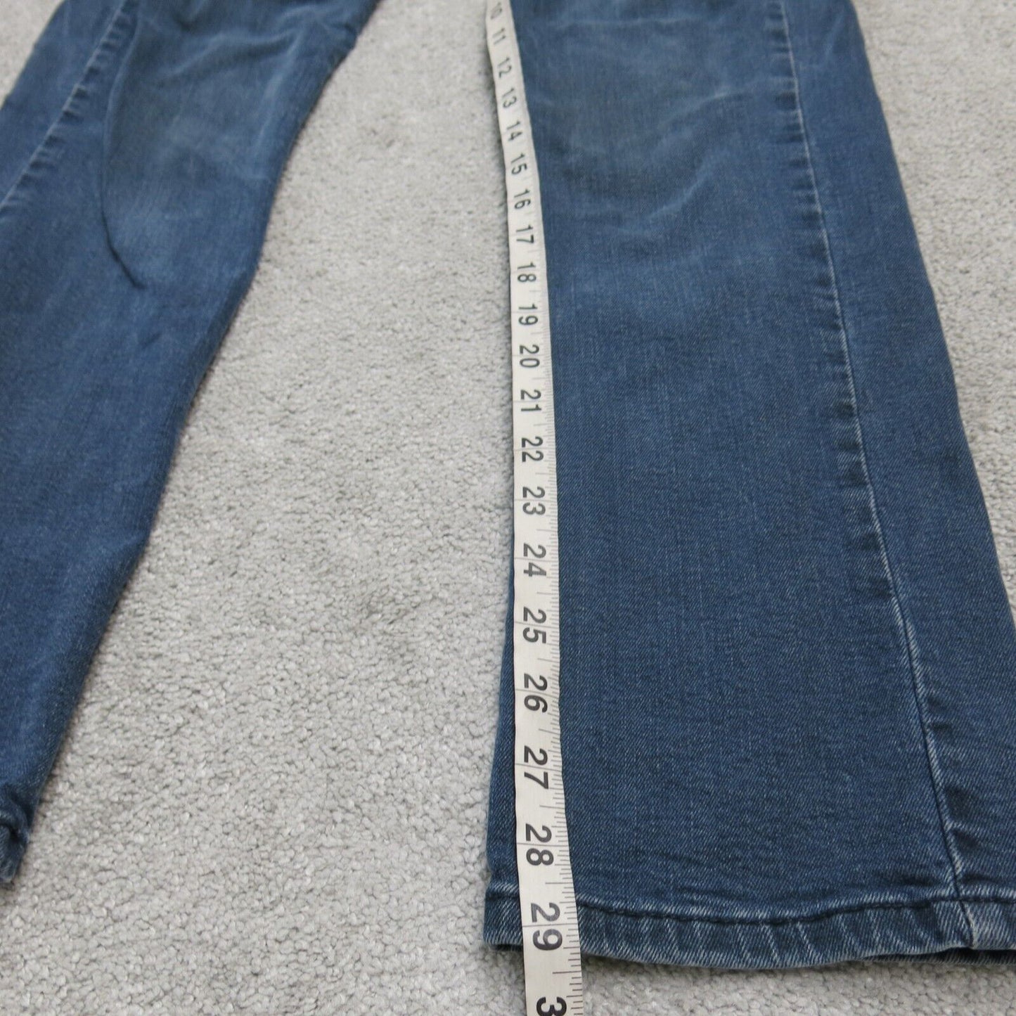 Levis 514 Mens Slim Straight Leg Jeans Low Rise Flat Front Blue Size W29xL32