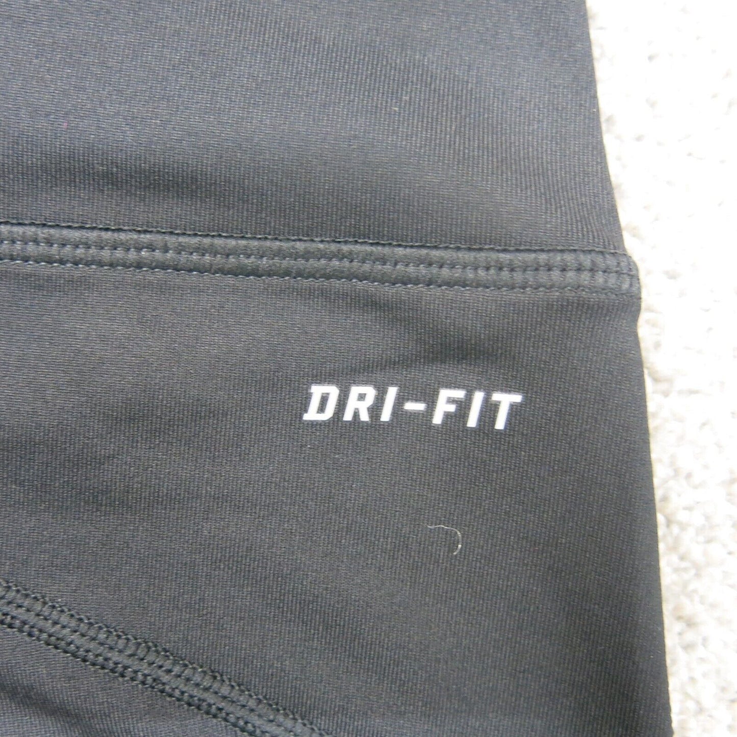 Nike DRI FIT Womens Activewear Leggings Pant Drawstring Waist Black Size Medium