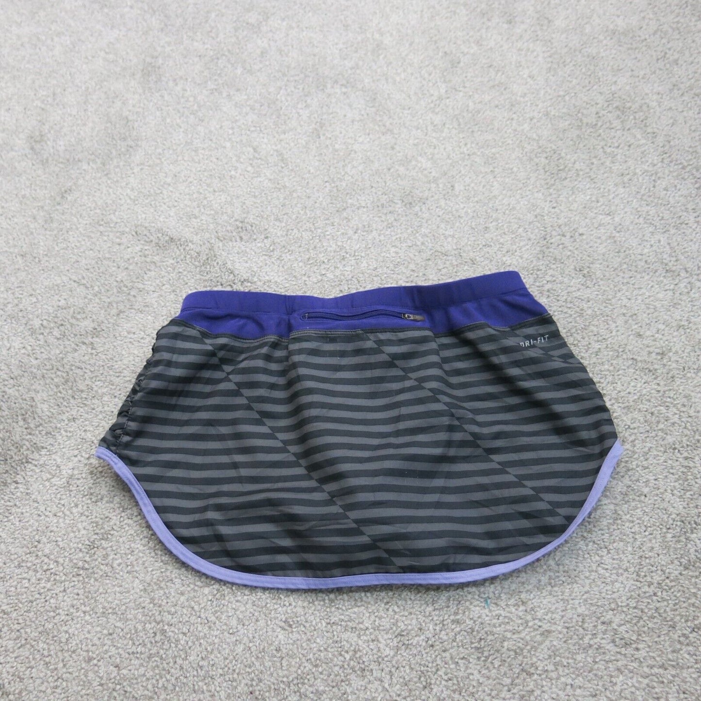 Nike Womens Activewear Running Shorts Mid Rise Elastic Waist Black Size Small