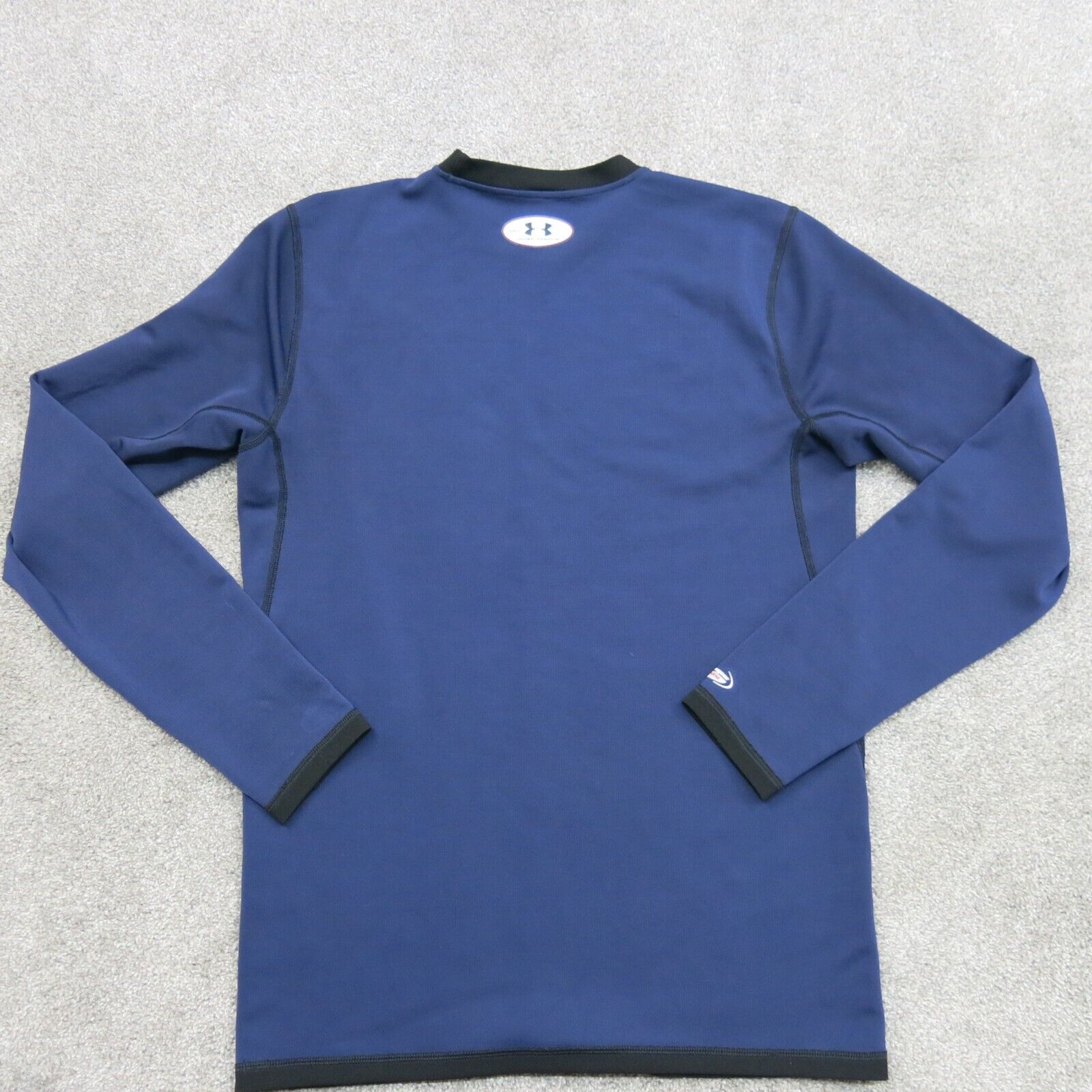 Under Armour T Shirt Womens Size Medium Blue Solid Long Sleeve