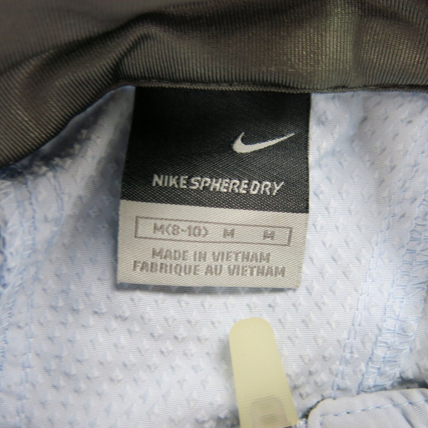 Nike Womens Windbreaker Jacket Sphere Dry Full Zip Mock Neck Pockets Blue Size M