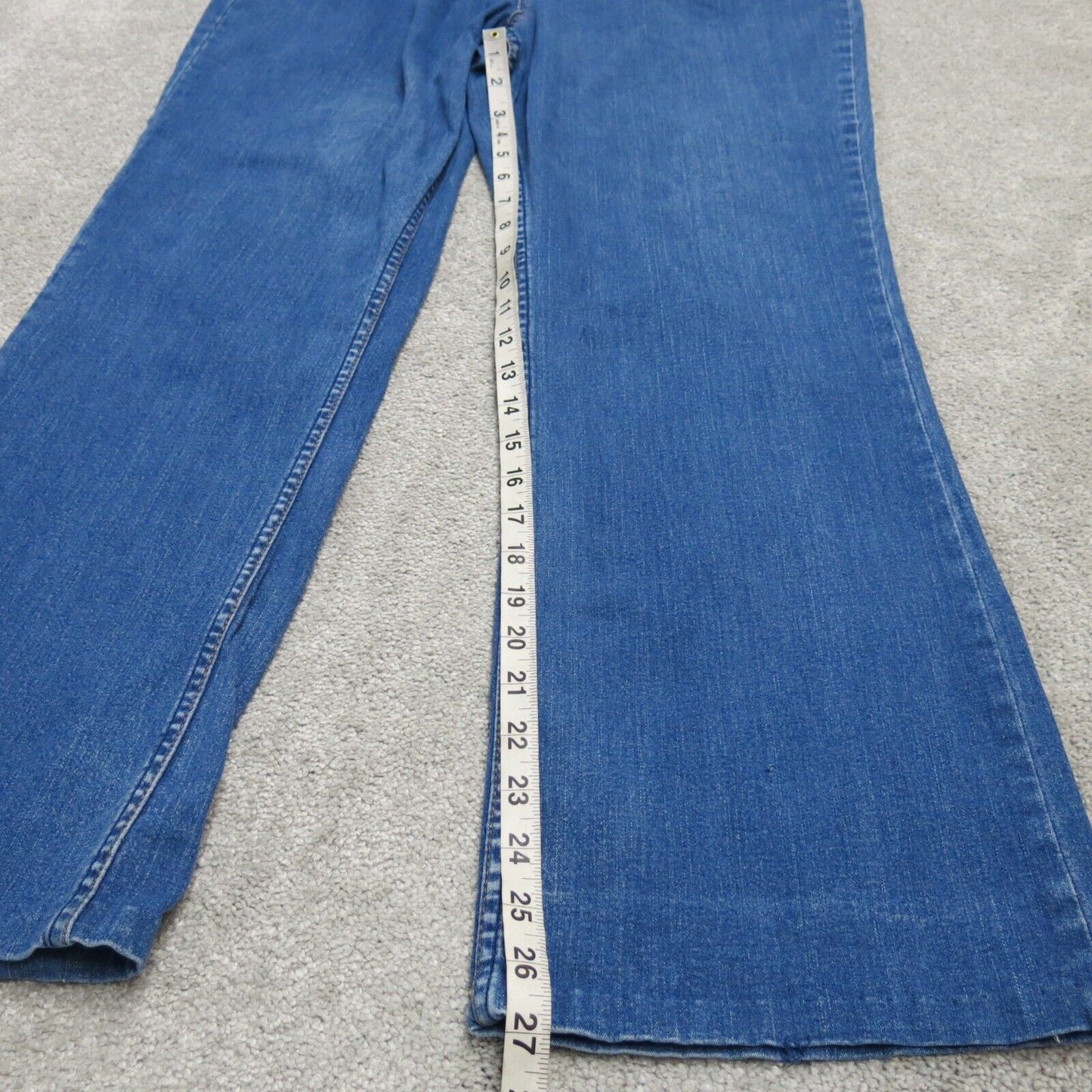 Signature By Levis Mens Boot Cut Jeans Denim Mid Rise Cotton Blue Misses 16 Long