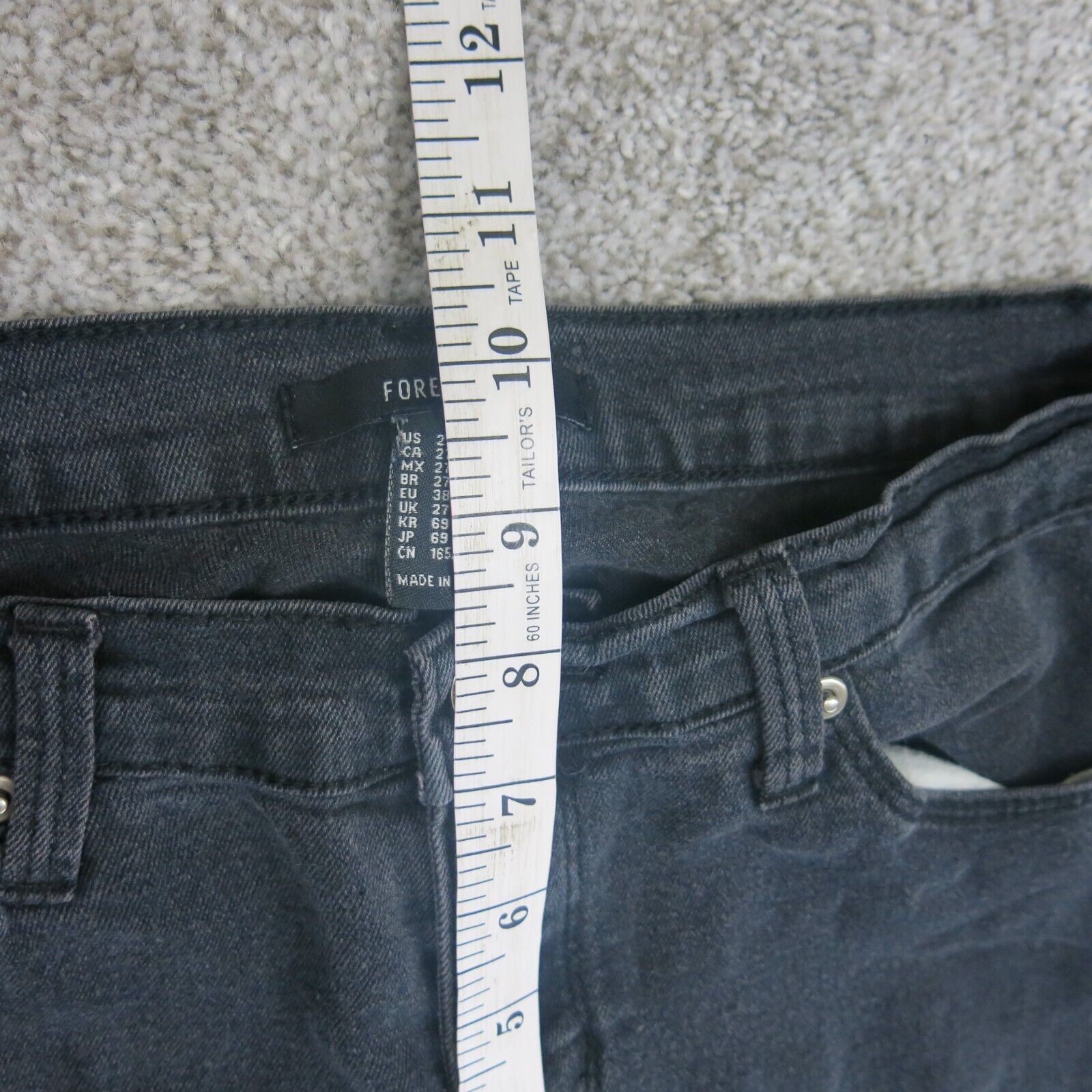 Size 27 jeans forever on sale 21