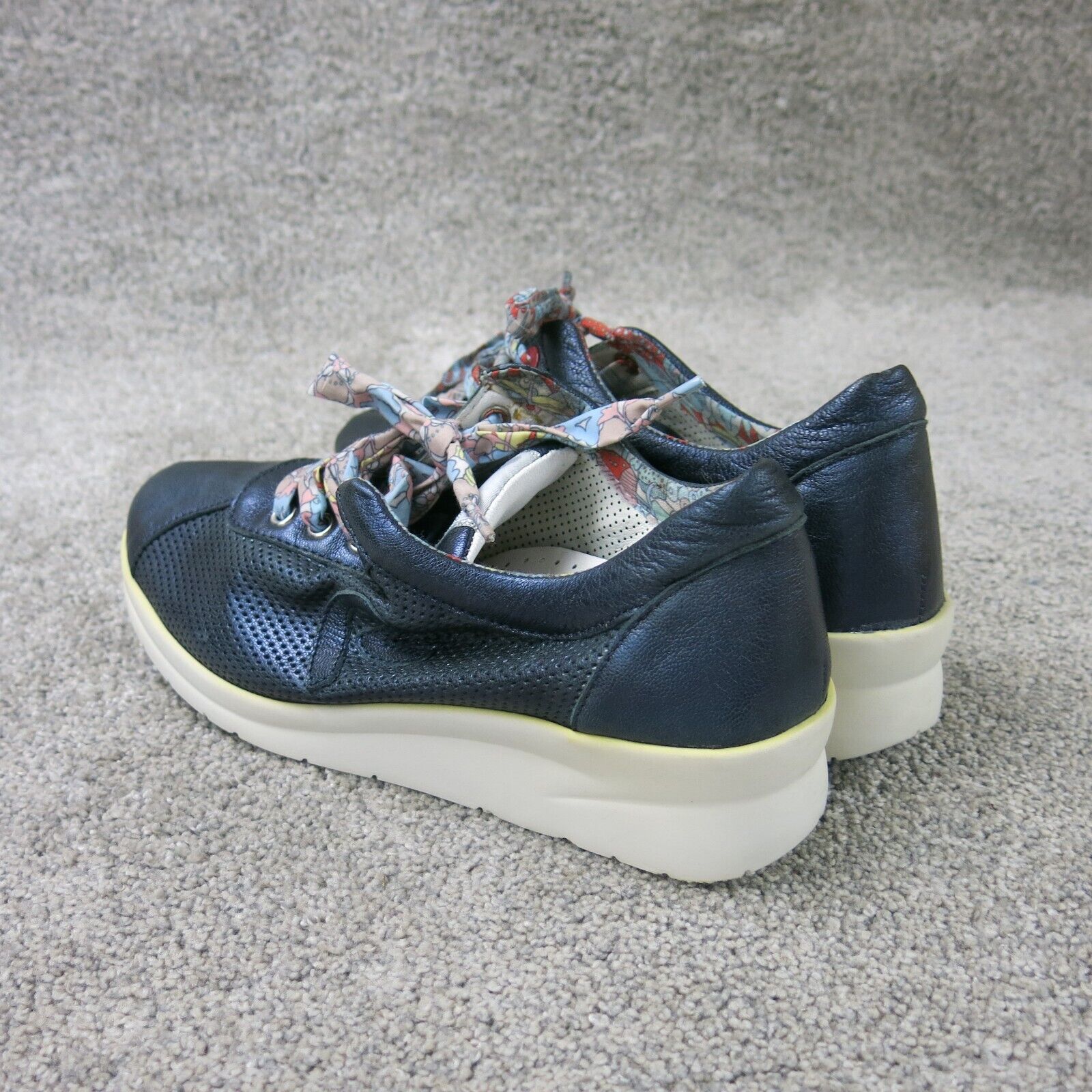 Riposella City Womens Athletic Sneaker Shoes Dark Slate Blue Leather M Goodfair