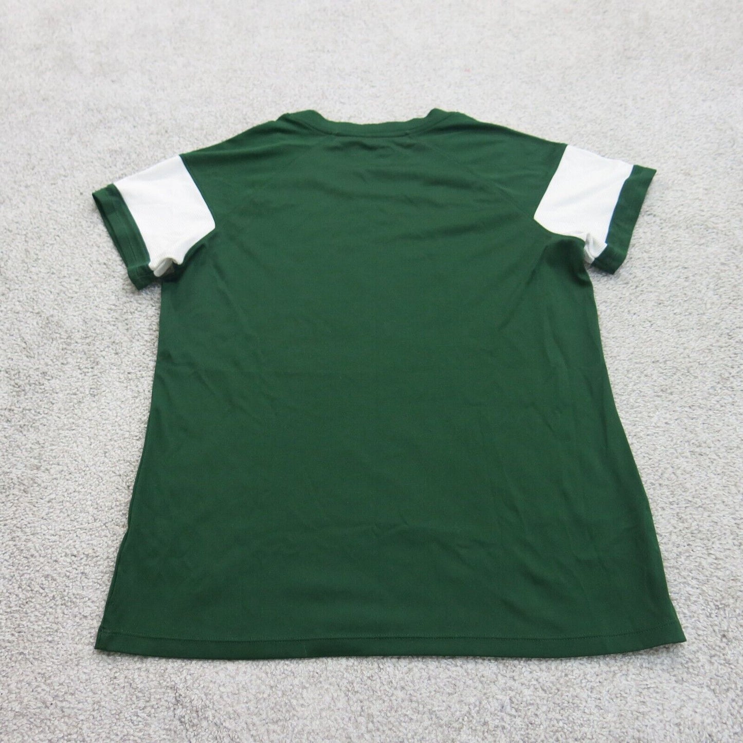 Under Armour Women Athletics Sports T Shirt Short Sleeves HEATGEAR Green Size SM