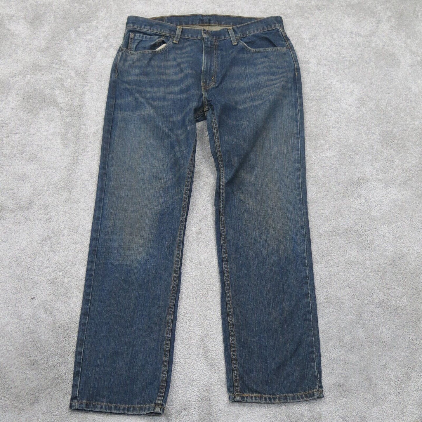 Levis 559 Mens Straight Leg Denim Jeans Stretch Mid Rise Blue Size W36XL32