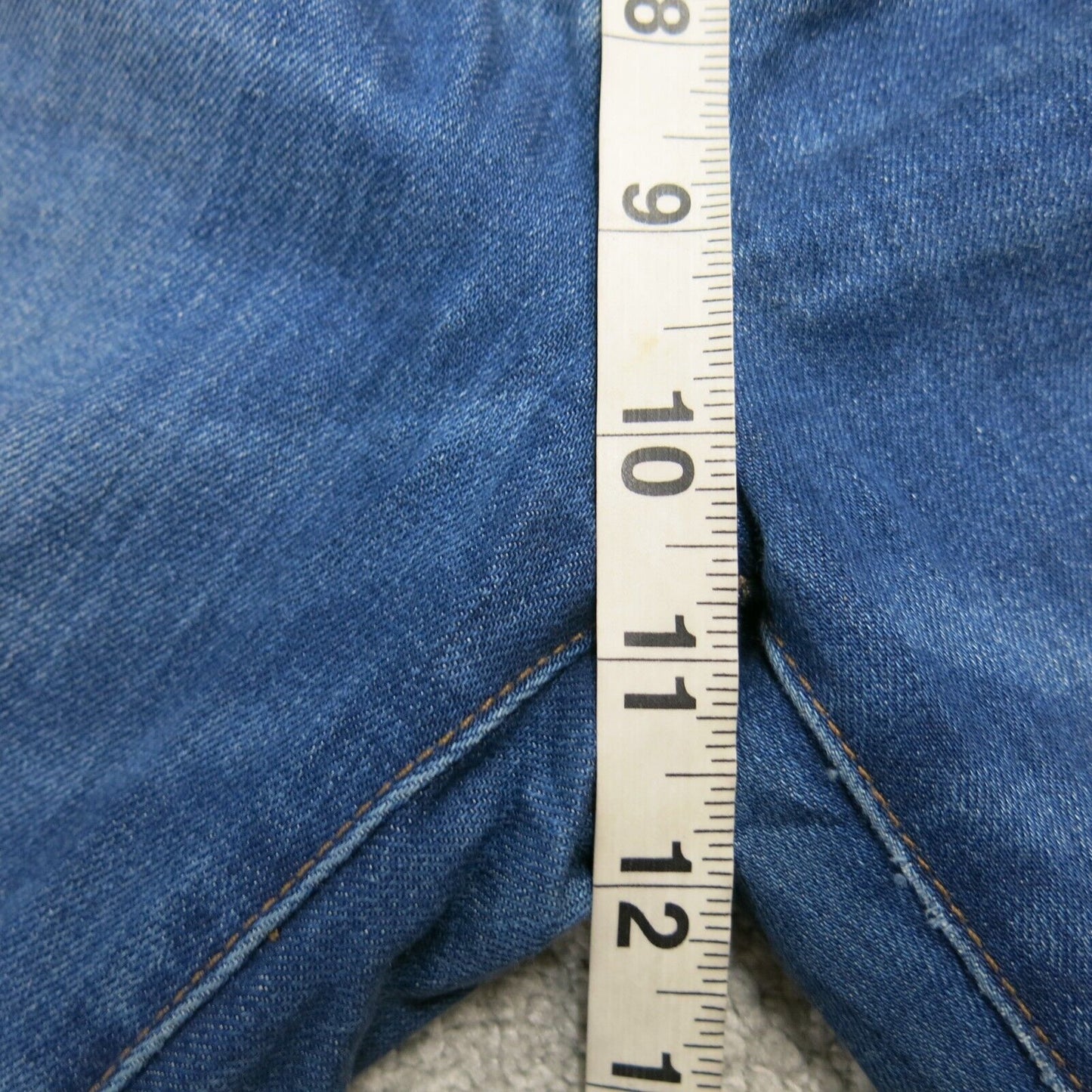 Madewell Womens 10" High Rise Skinny Crop Jeans Denim Stretch Pocket Blue SZ 28
