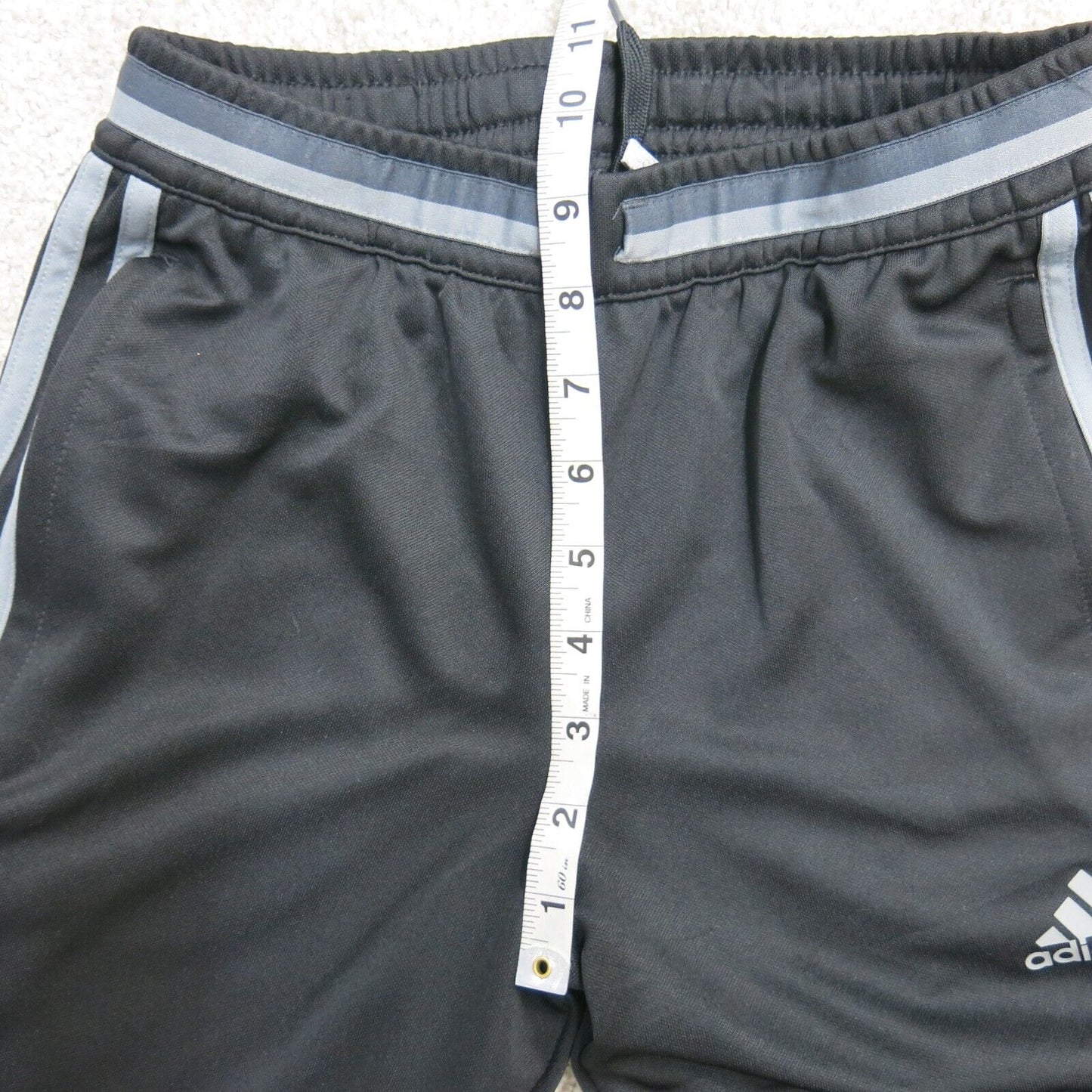 Adidas Womens Sweatpants Tights Stretchable Athletics Striped Elastic Black Sz M