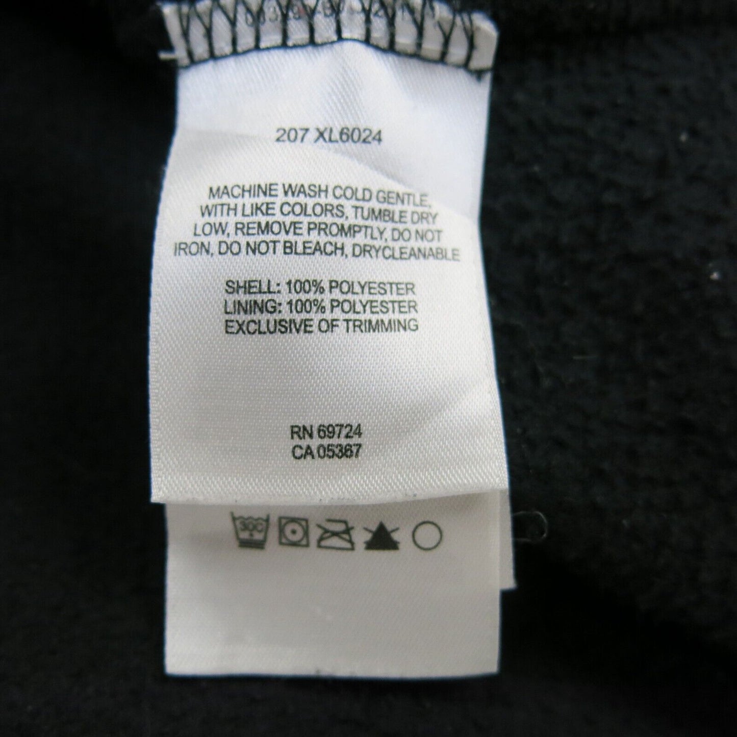 Columbia Womens Fleece Jacket Full Zip Long Sleeve Mock Neck Logo Black Size XL