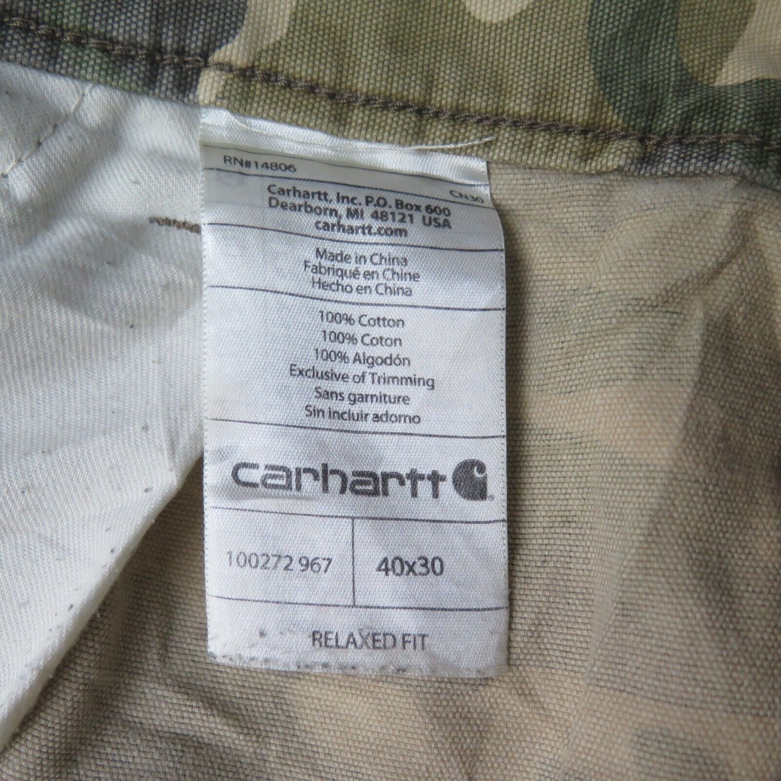 Carhartt 100272 hot sale