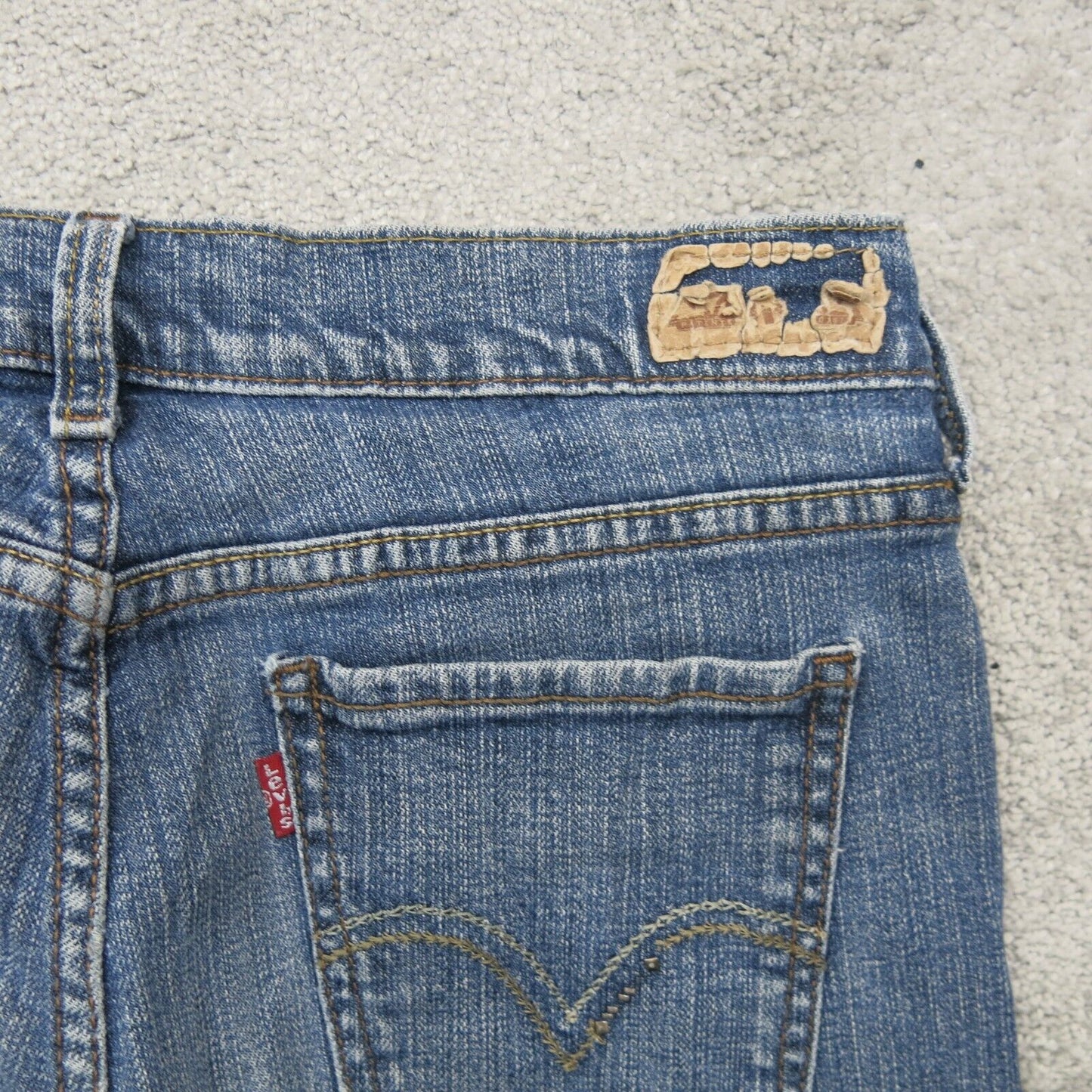 Levis 515 Womens Bootcut Jeans Denim Stretch Mid Rise Cotton Blue Size W28 X L30